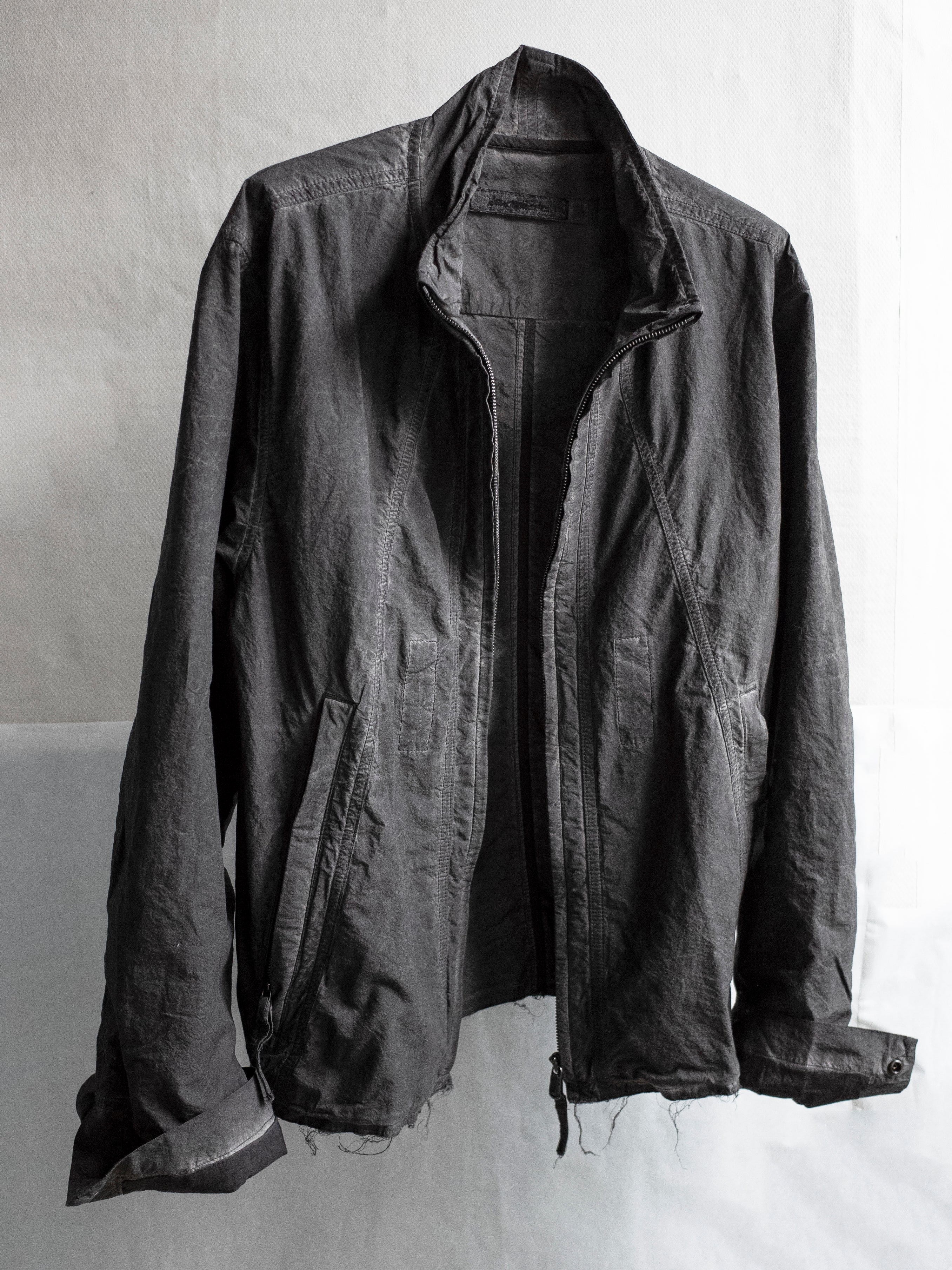 zip up jacket / slab grey (t.w.)