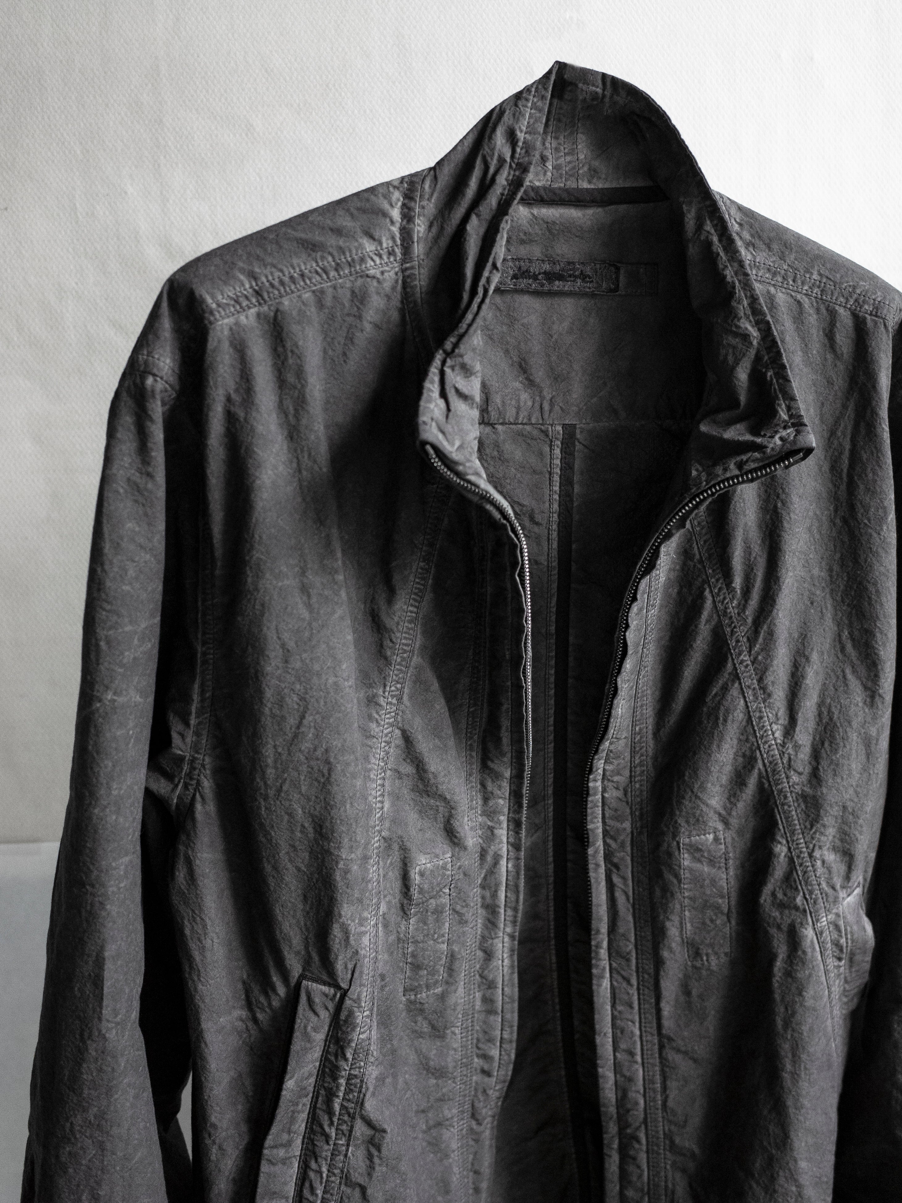 zip up jacket / slab grey (t.w.)