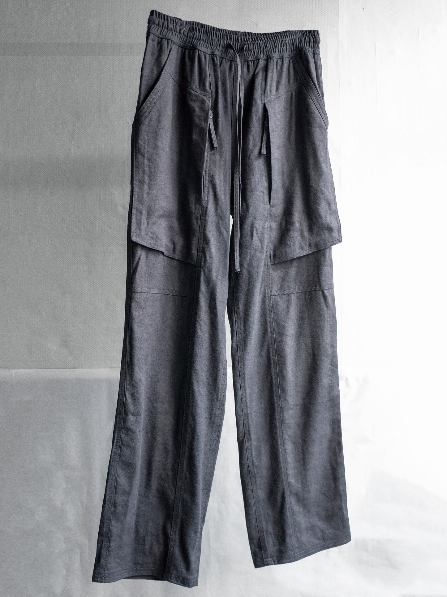 fatigue drawstring pants / rat grey