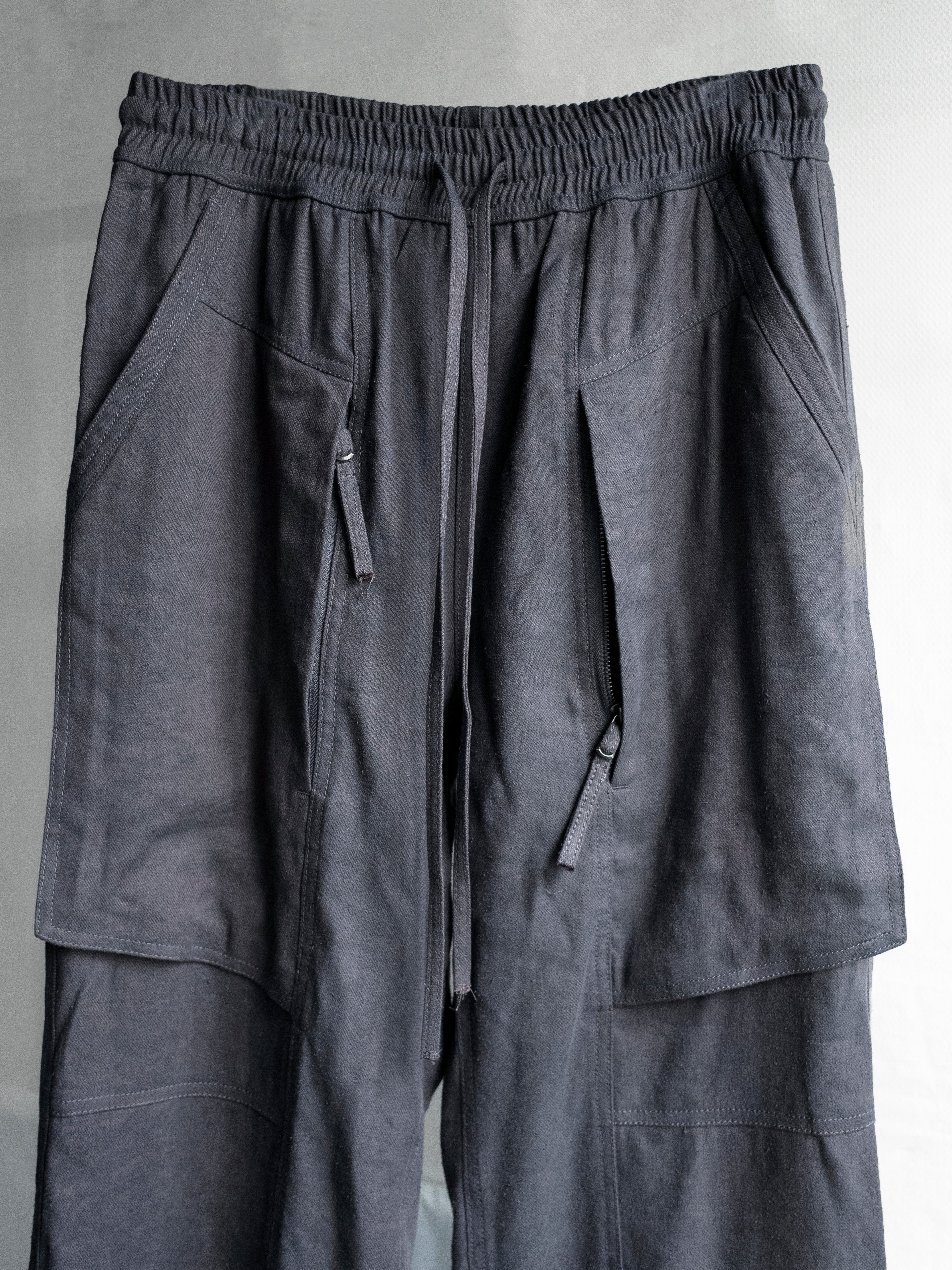 fatigue drawstring pants / rat grey