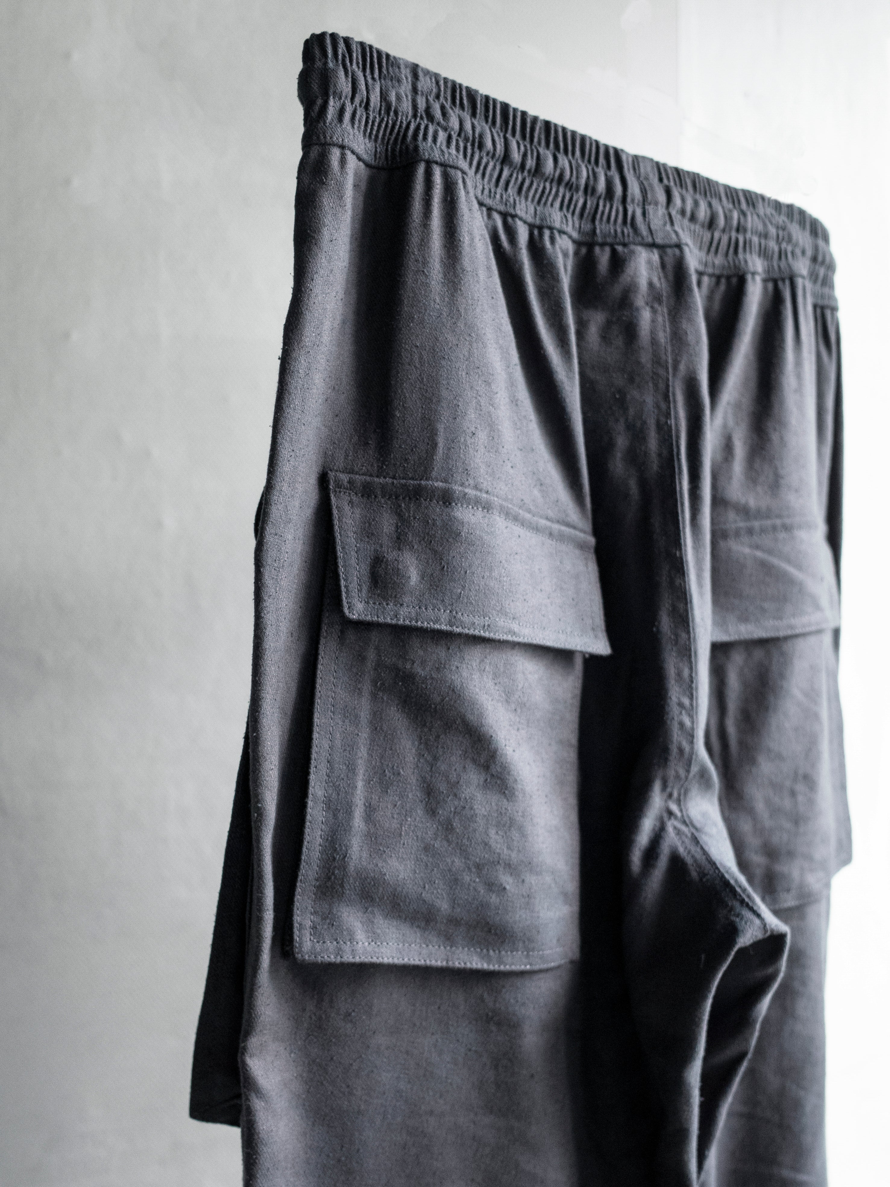 fatigue drawstring pants / rat grey