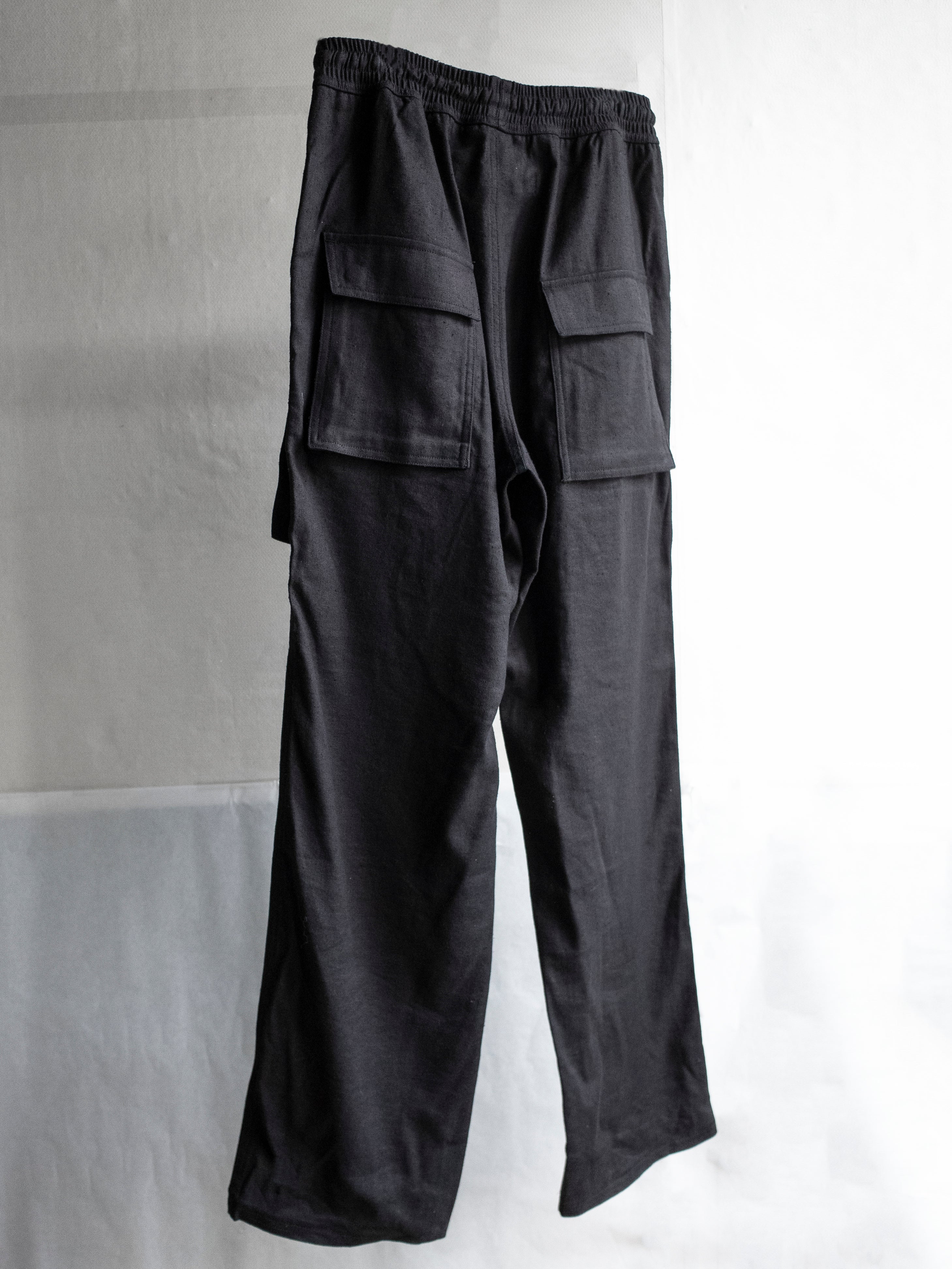 fatigue drawstring pants / double black