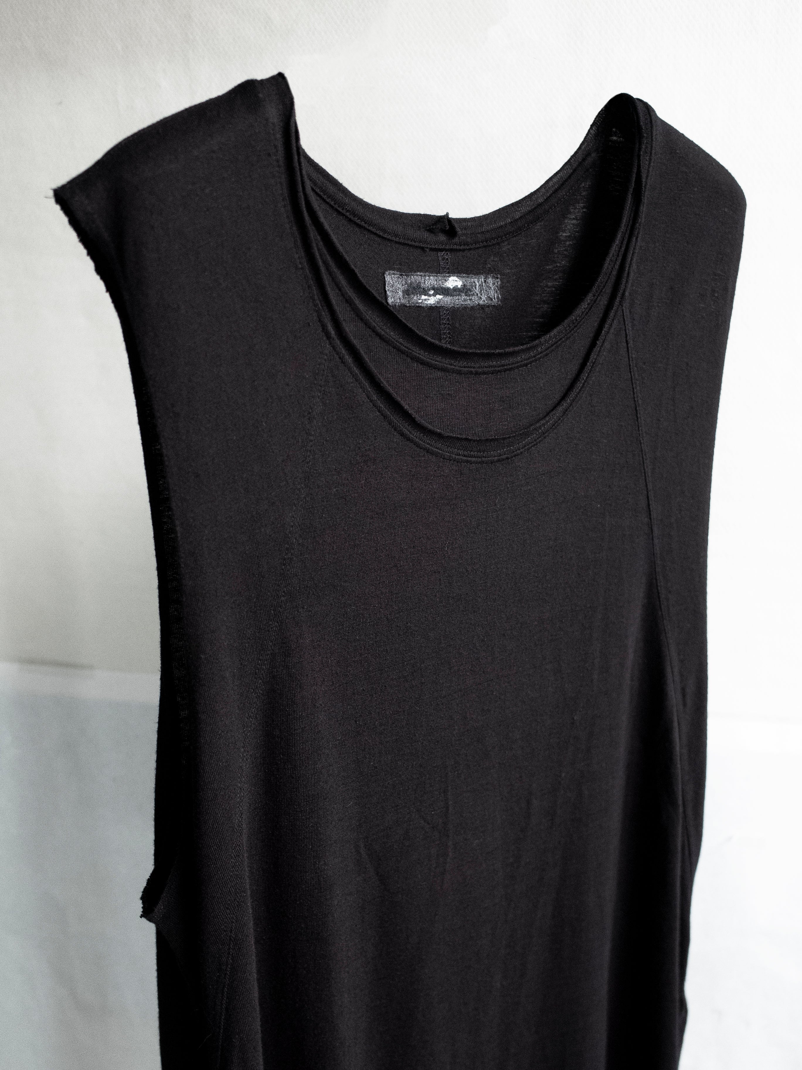 double neck tank / black
