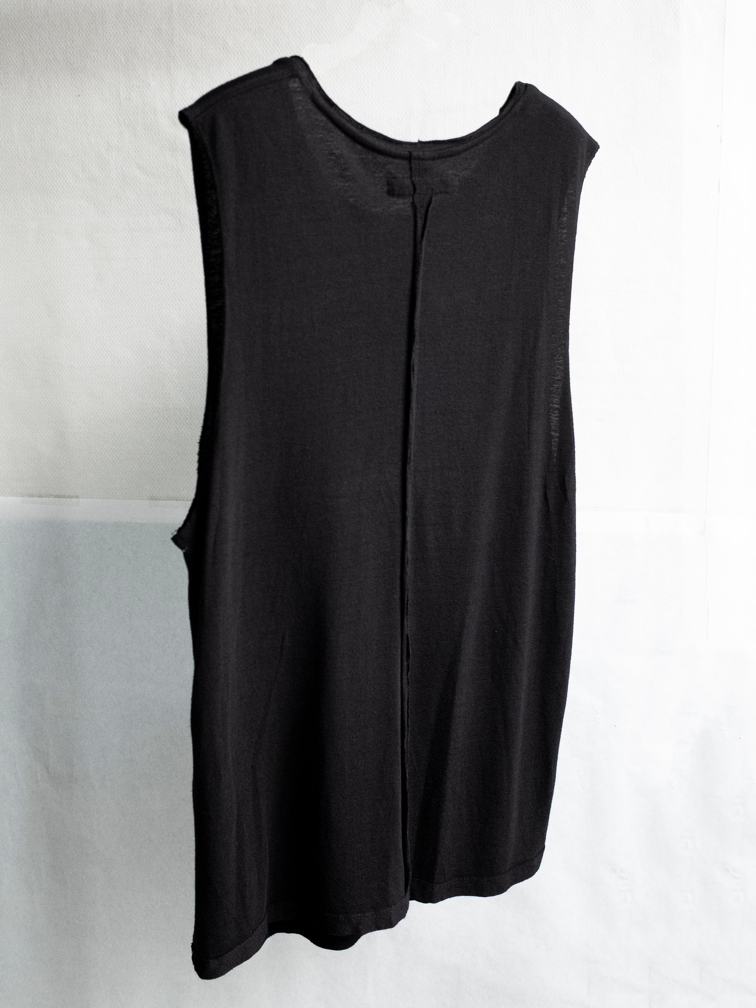 double neck tank / black