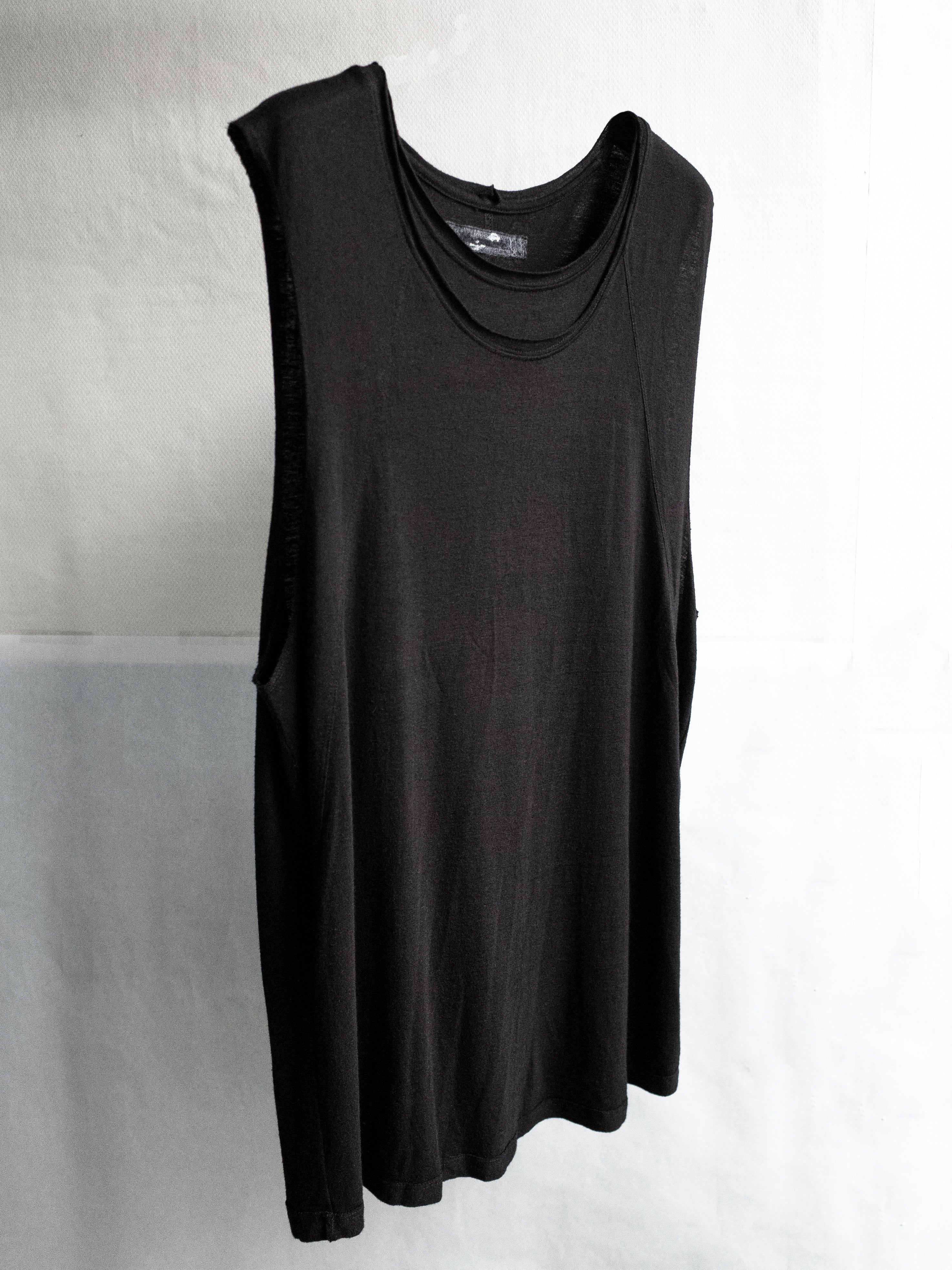double neck tank / black