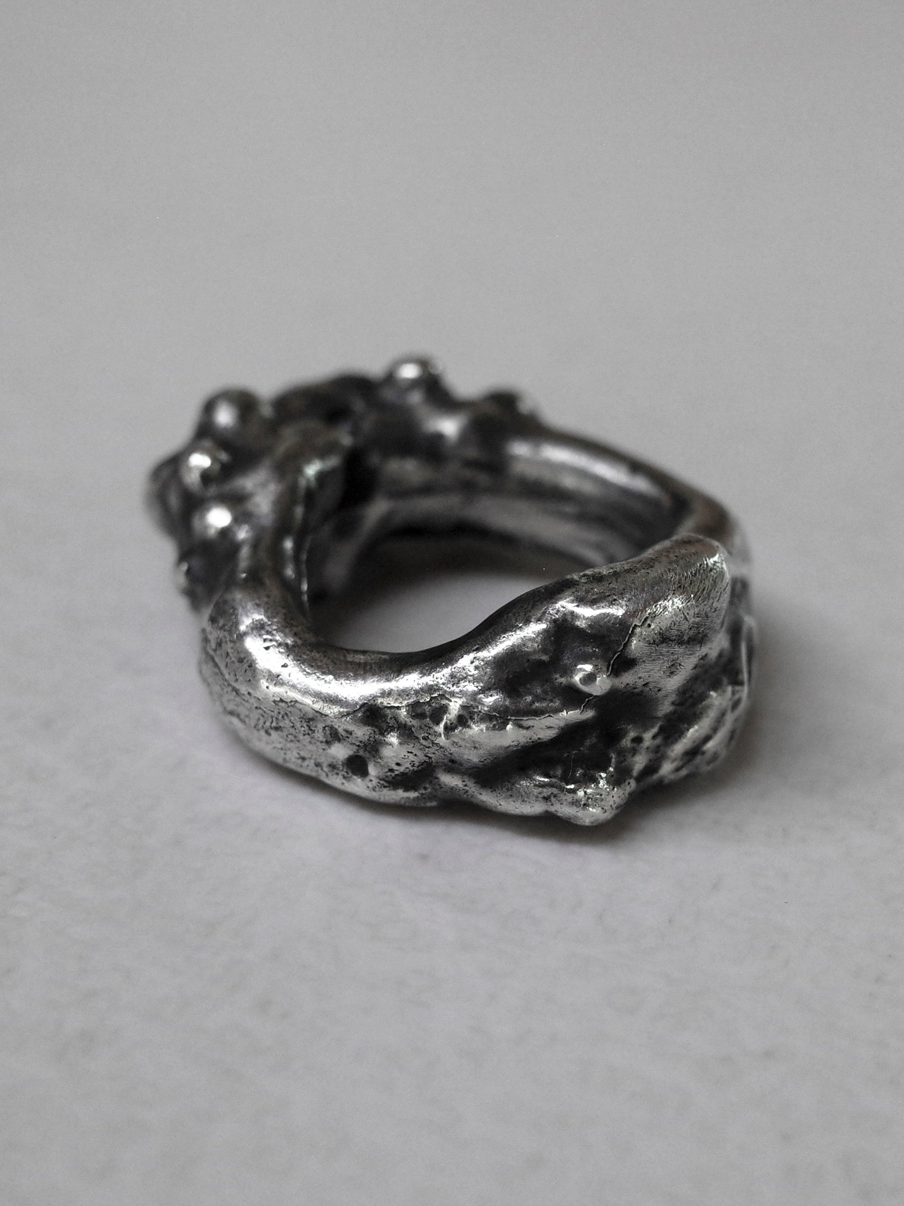 bone ring / 925 silver