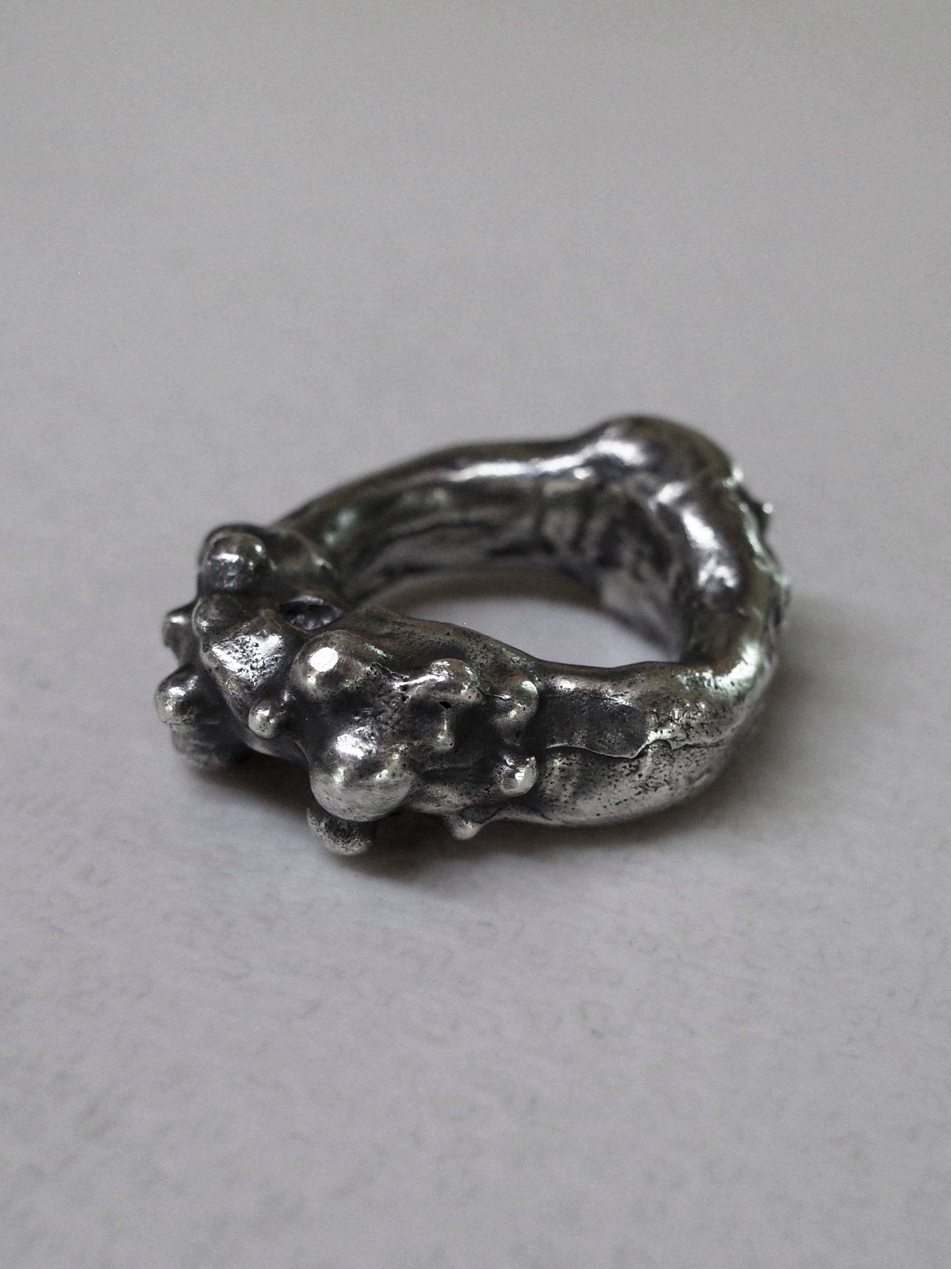 bone ring / 925 silver