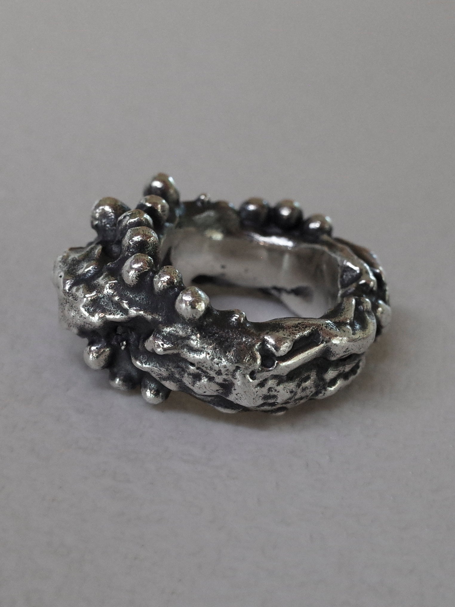 bubble ring / 925 silver