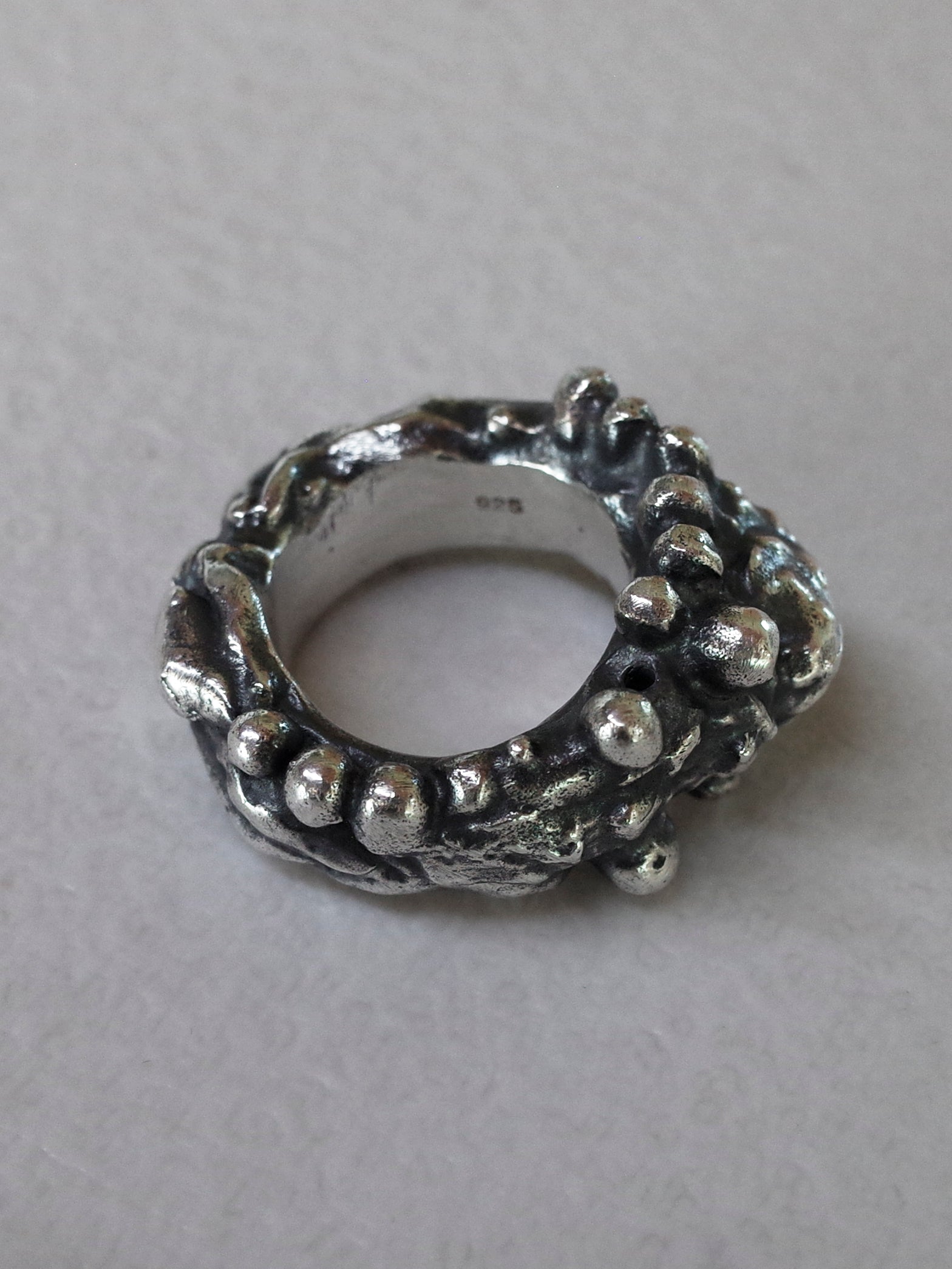 bubble ring / 925 silver