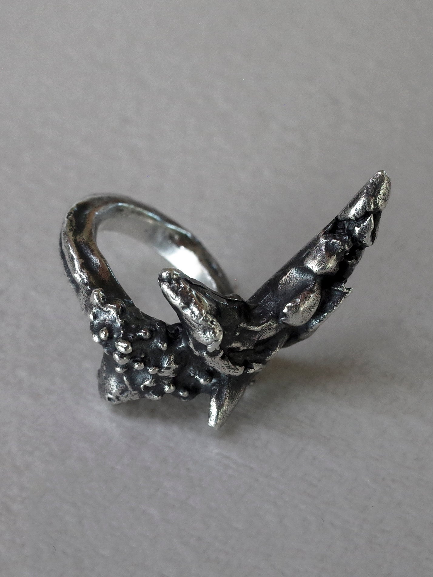 claw ring / 925 silver