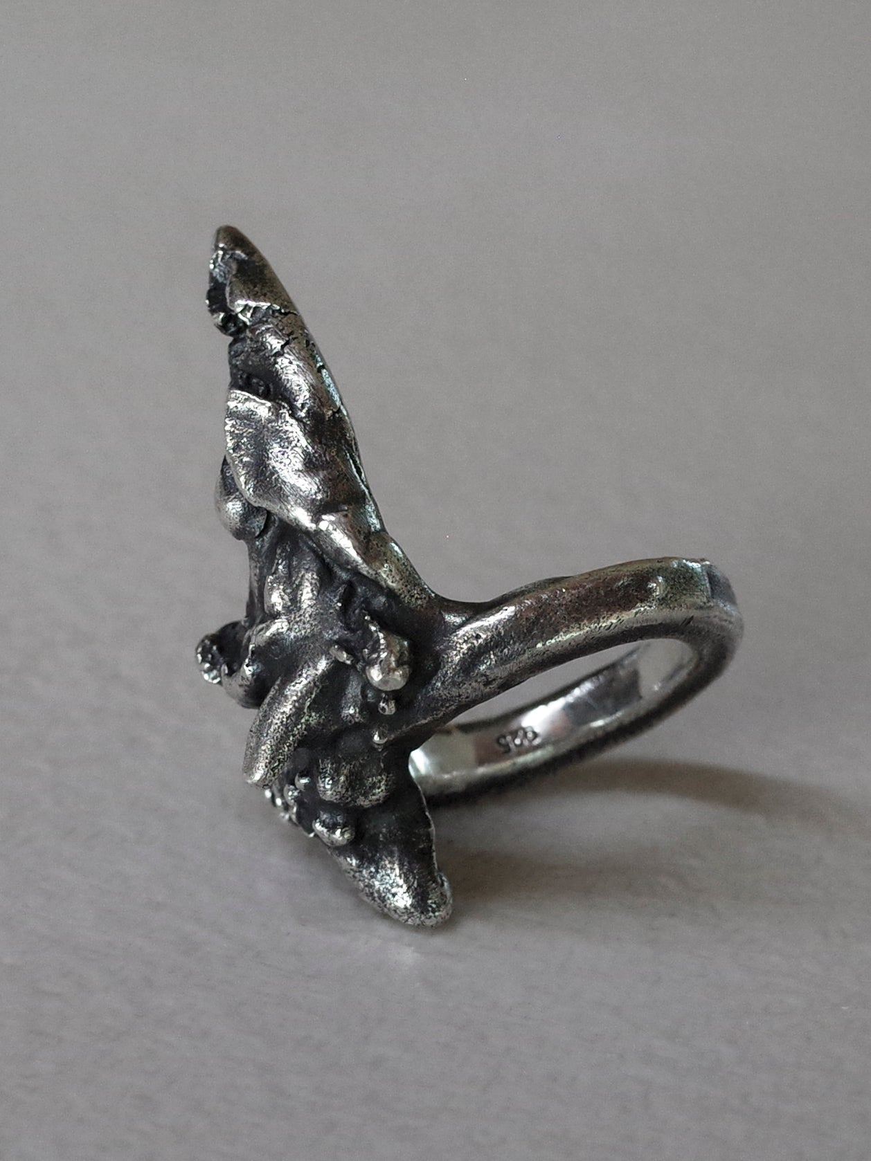 claw ring / 925 silver