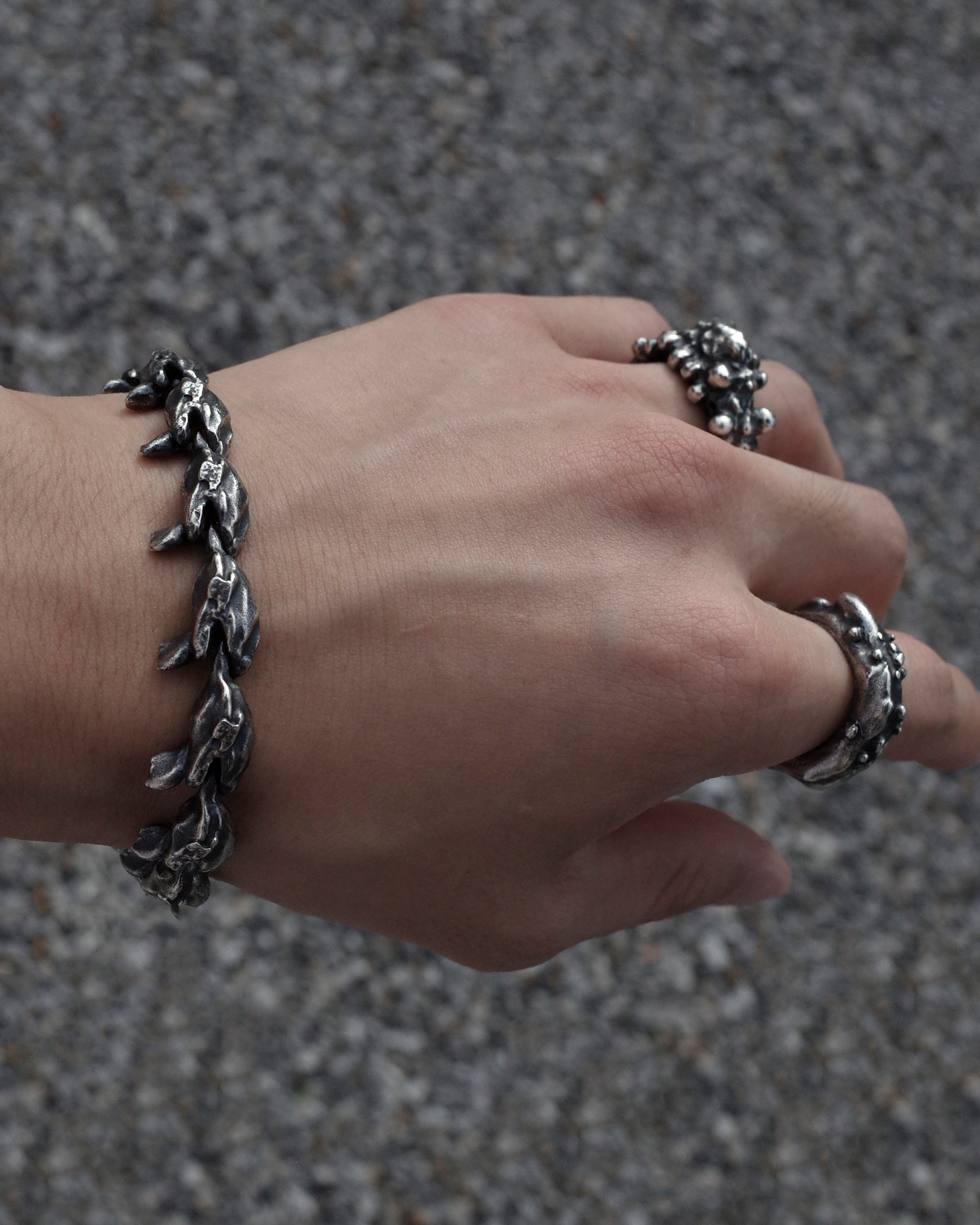 bubble ring / 925 silver – blackmerle