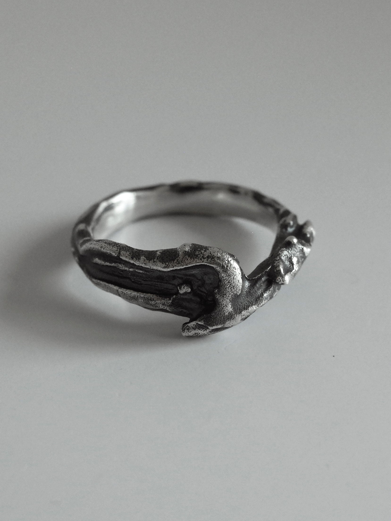 wave ring / 925 silver