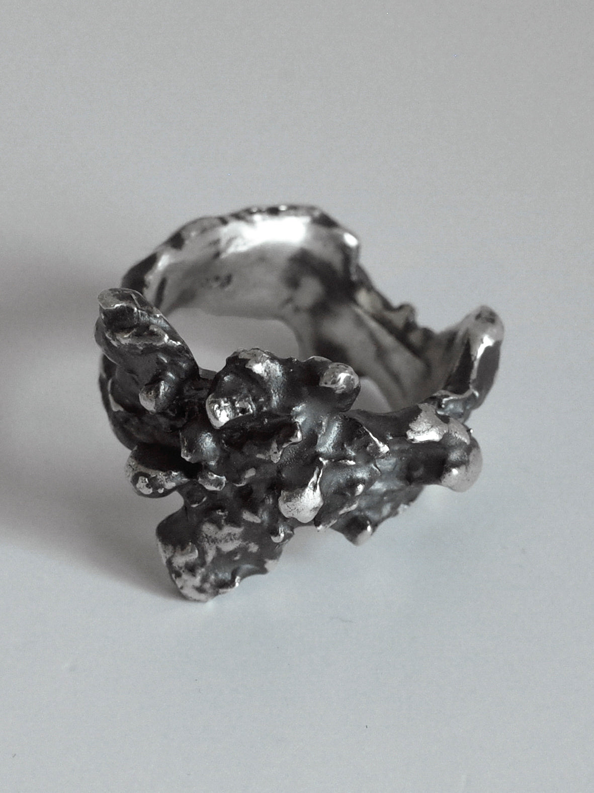 bark ring / 925 silver
