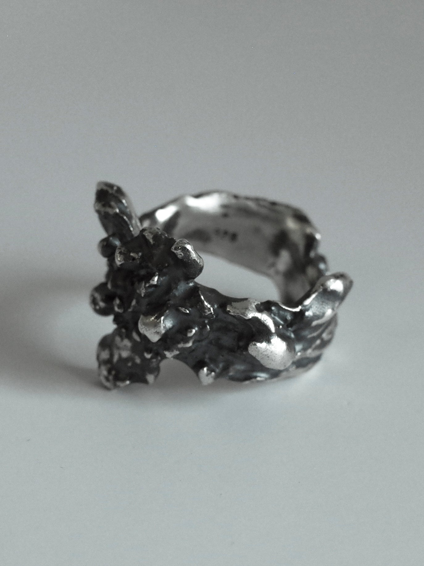 bark ring / 925 silver