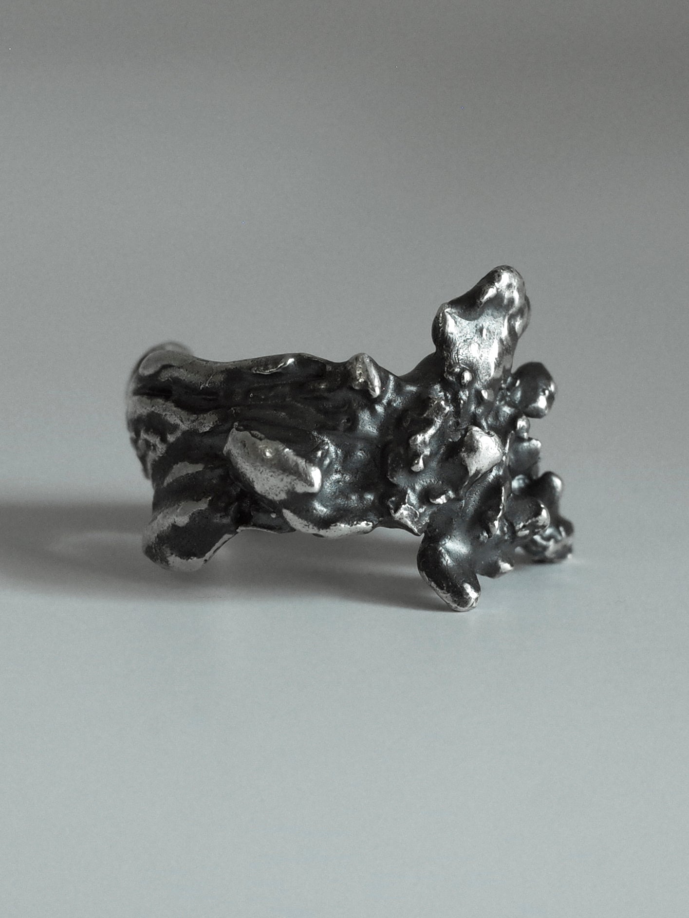 bark ring / 925 silver