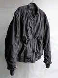 double sleeve bomber / slab grey (t.w.)