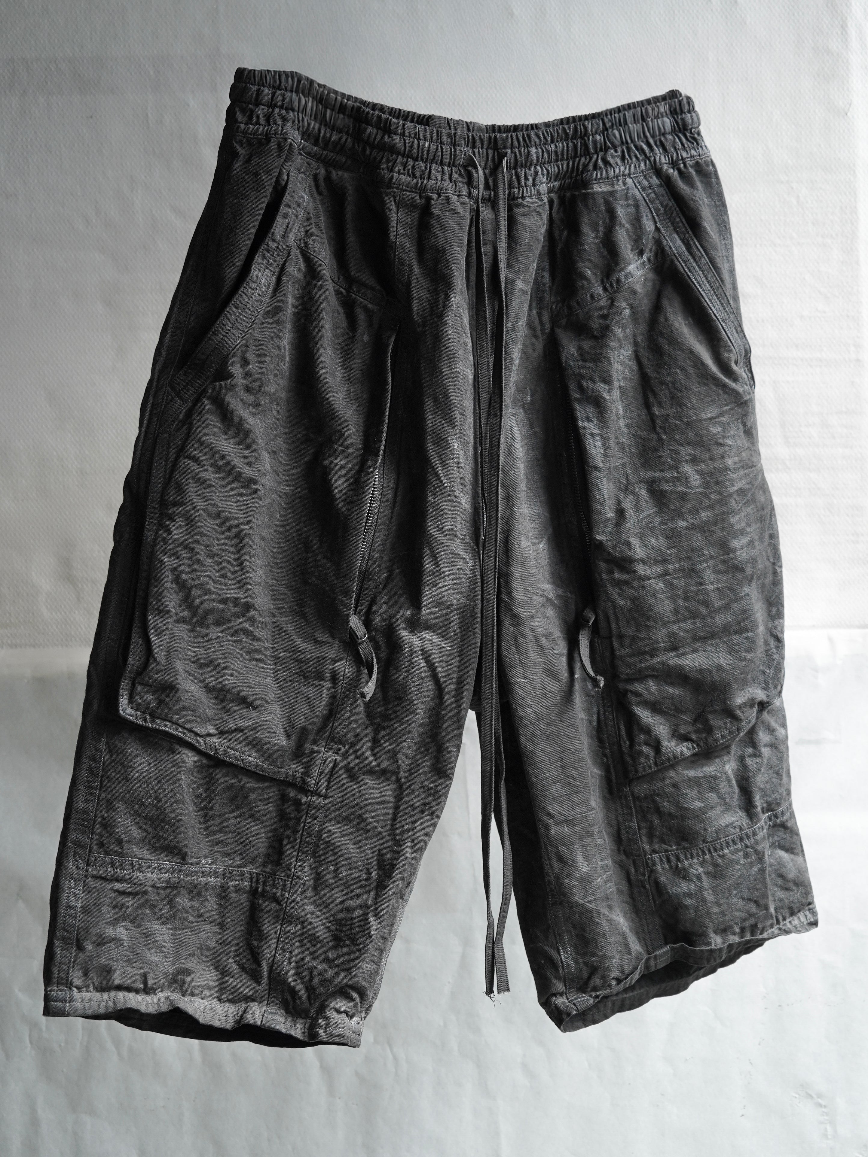 fatigue shorts / slab grey