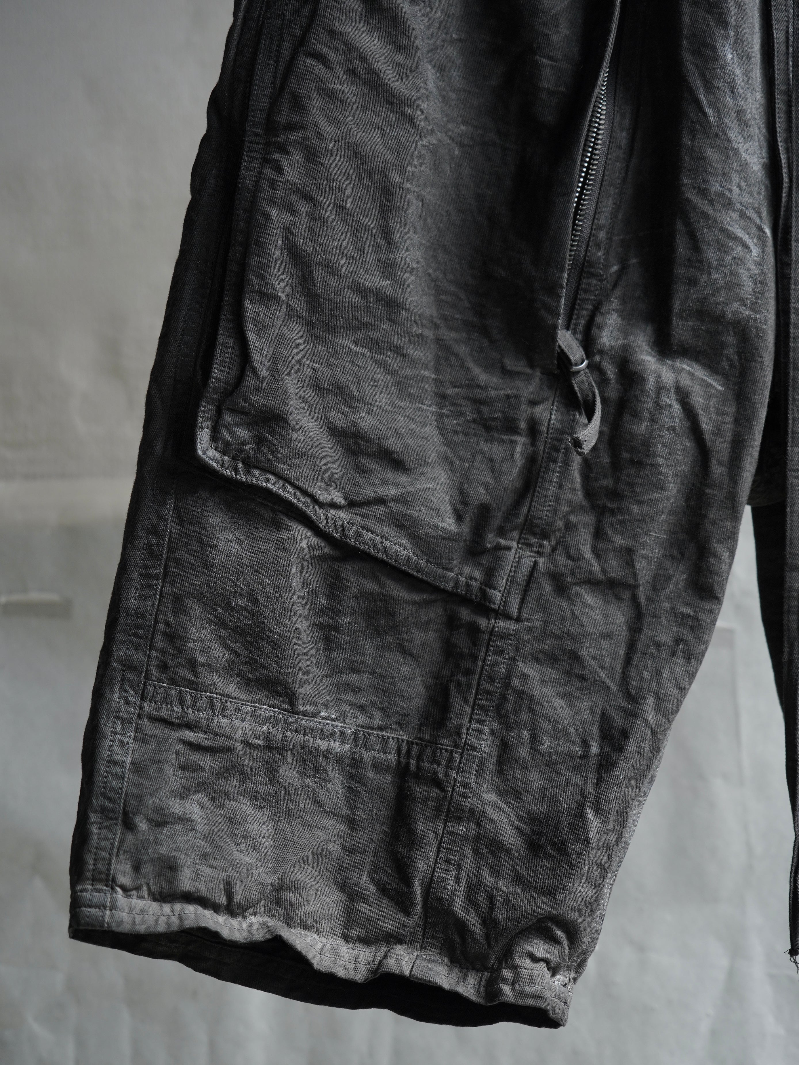 fatigue shorts / slab grey