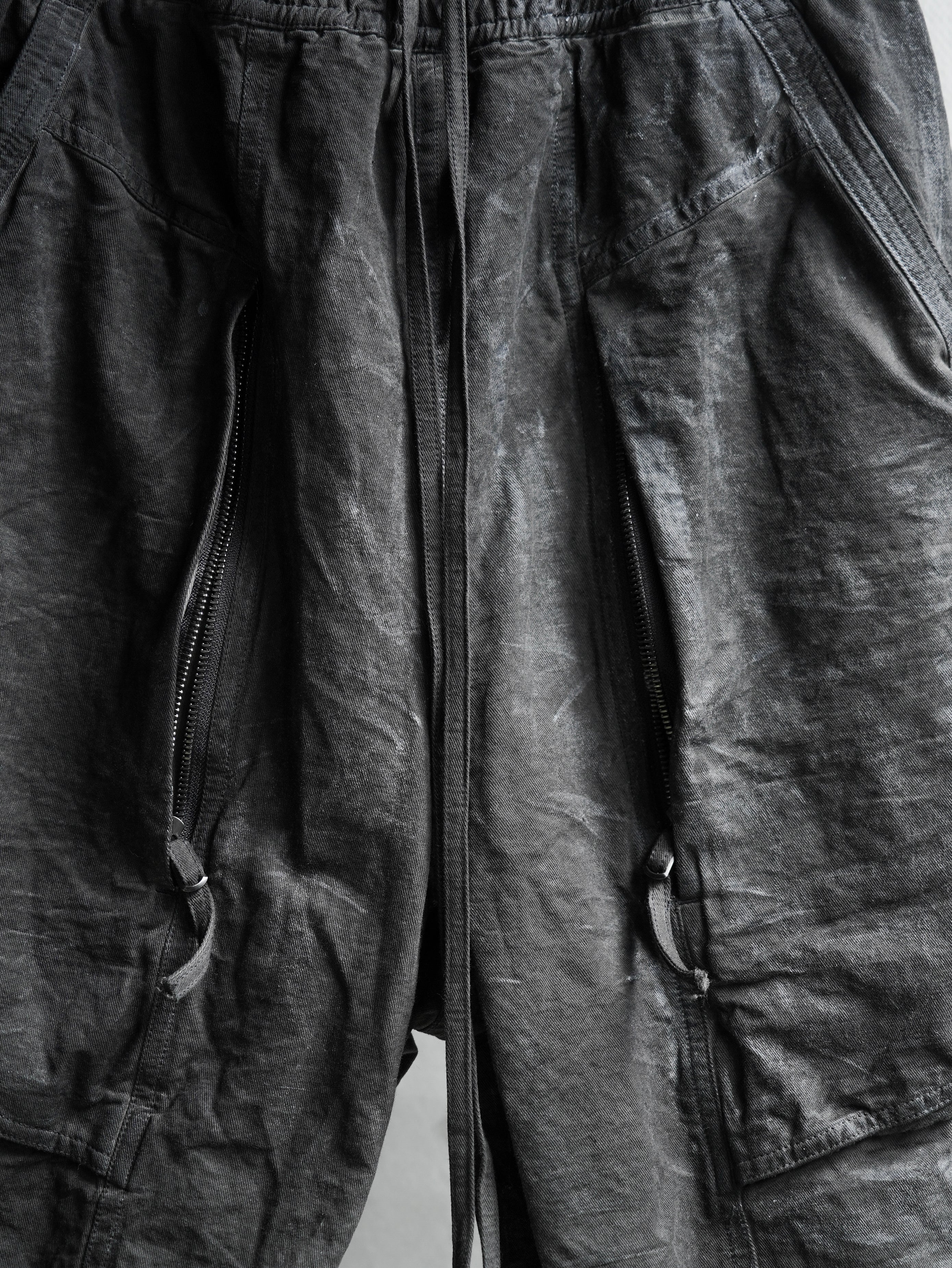 fatigue shorts / slab grey