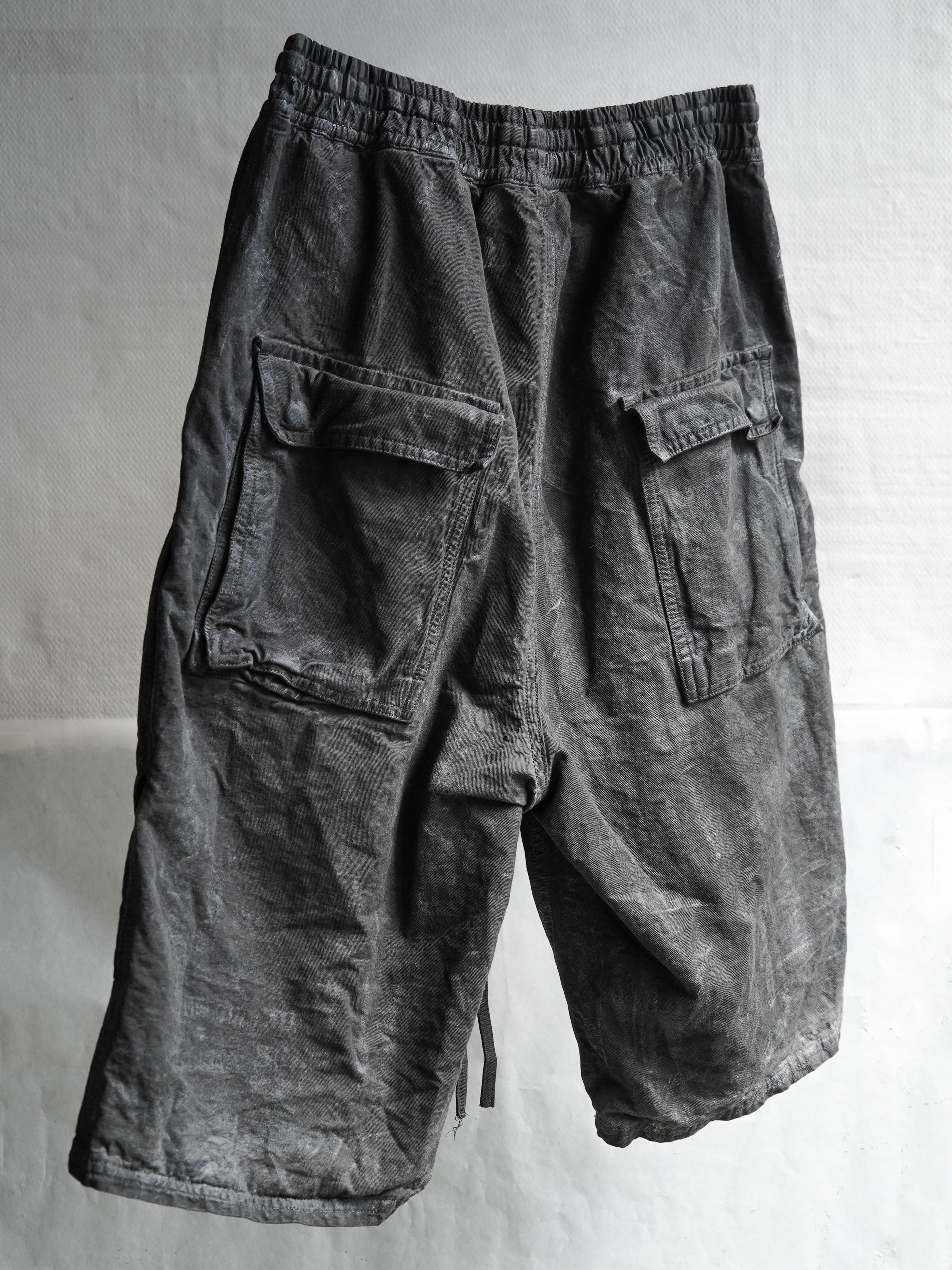 fatigue shorts / slab grey