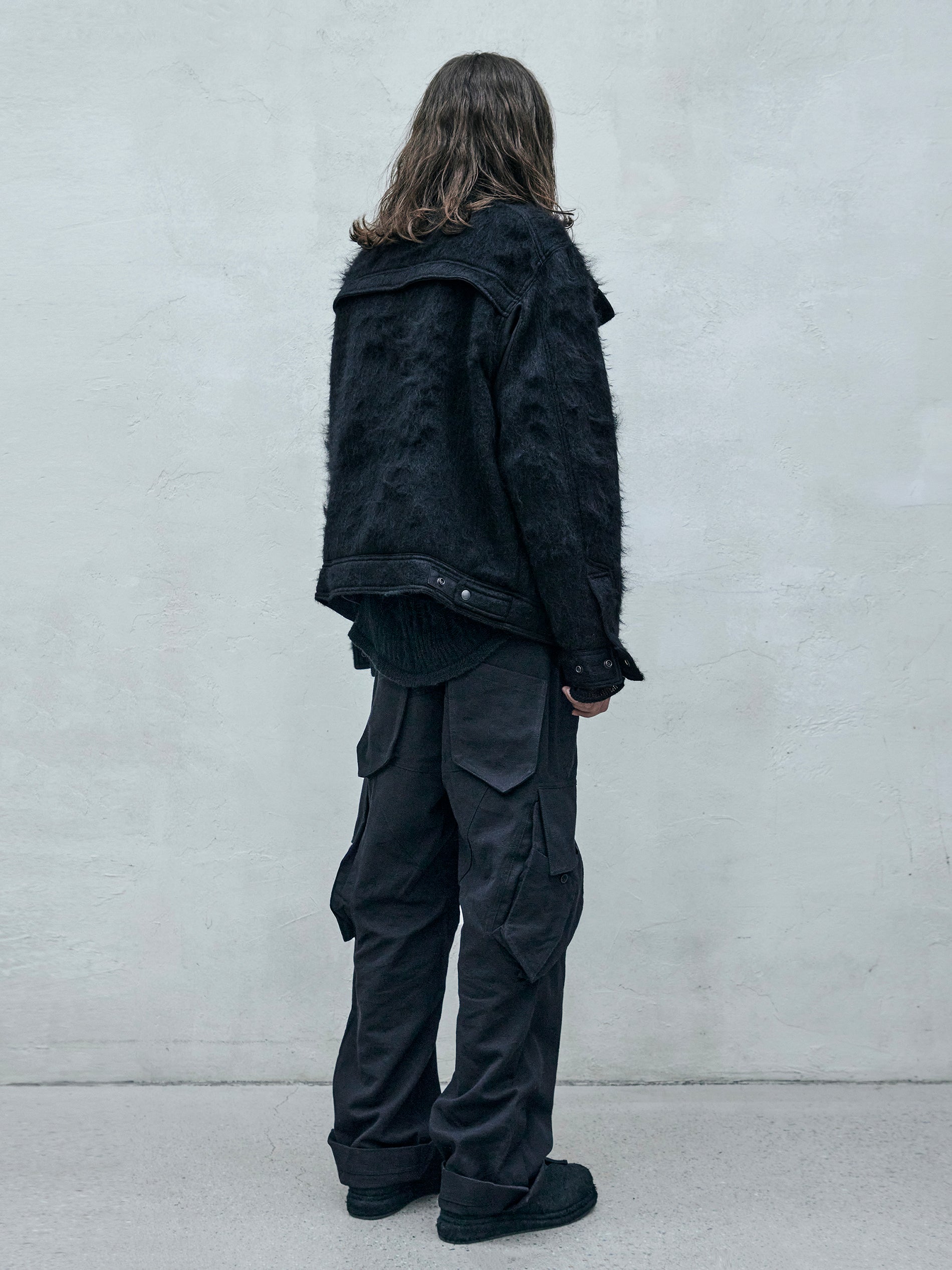 mohair jacket / black