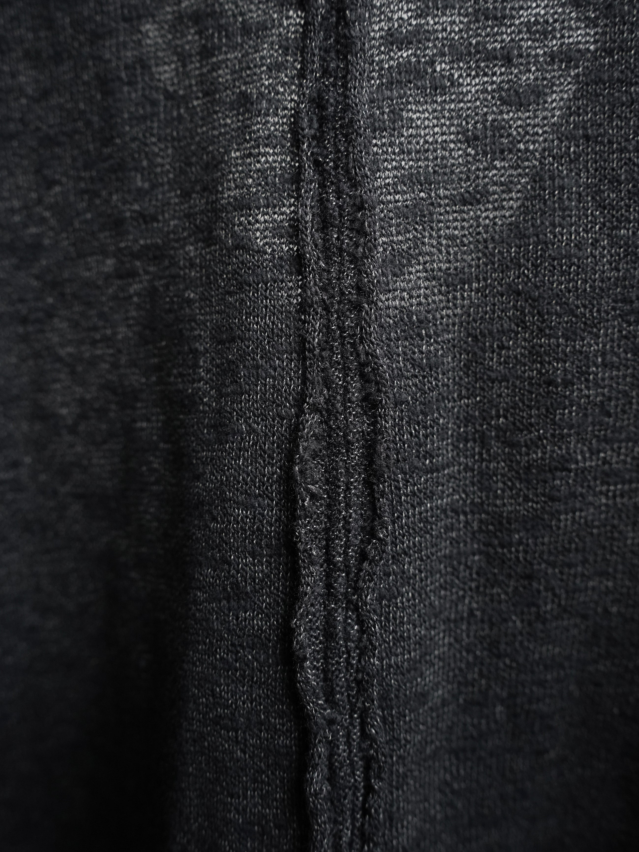 henley longsleeve / black (cobweb)