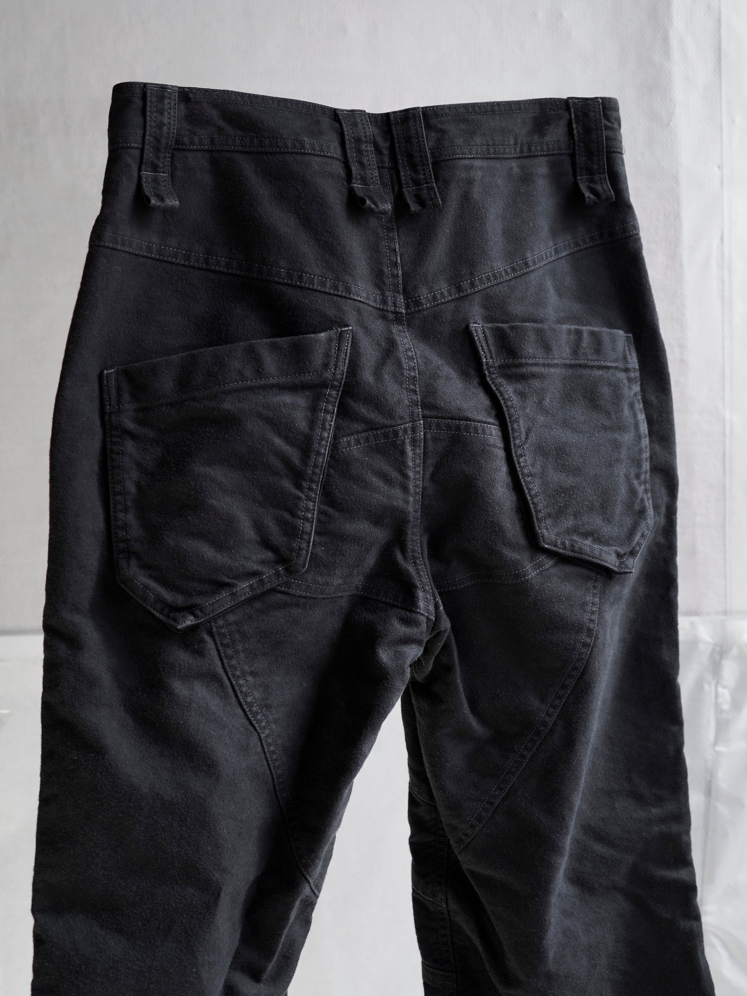 split trousers / black (moleskin)