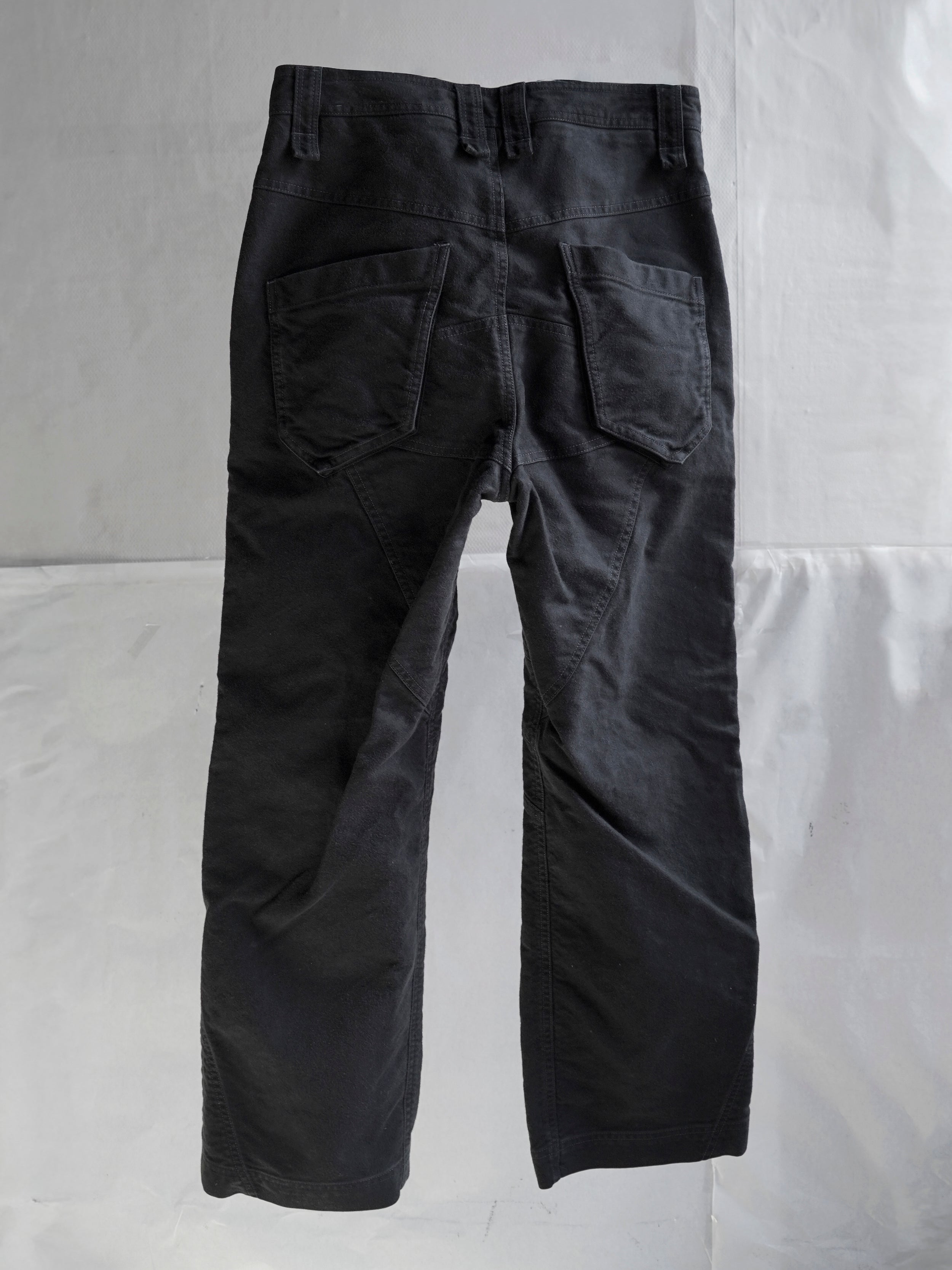 split trousers / black (moleskin) – blackmerle