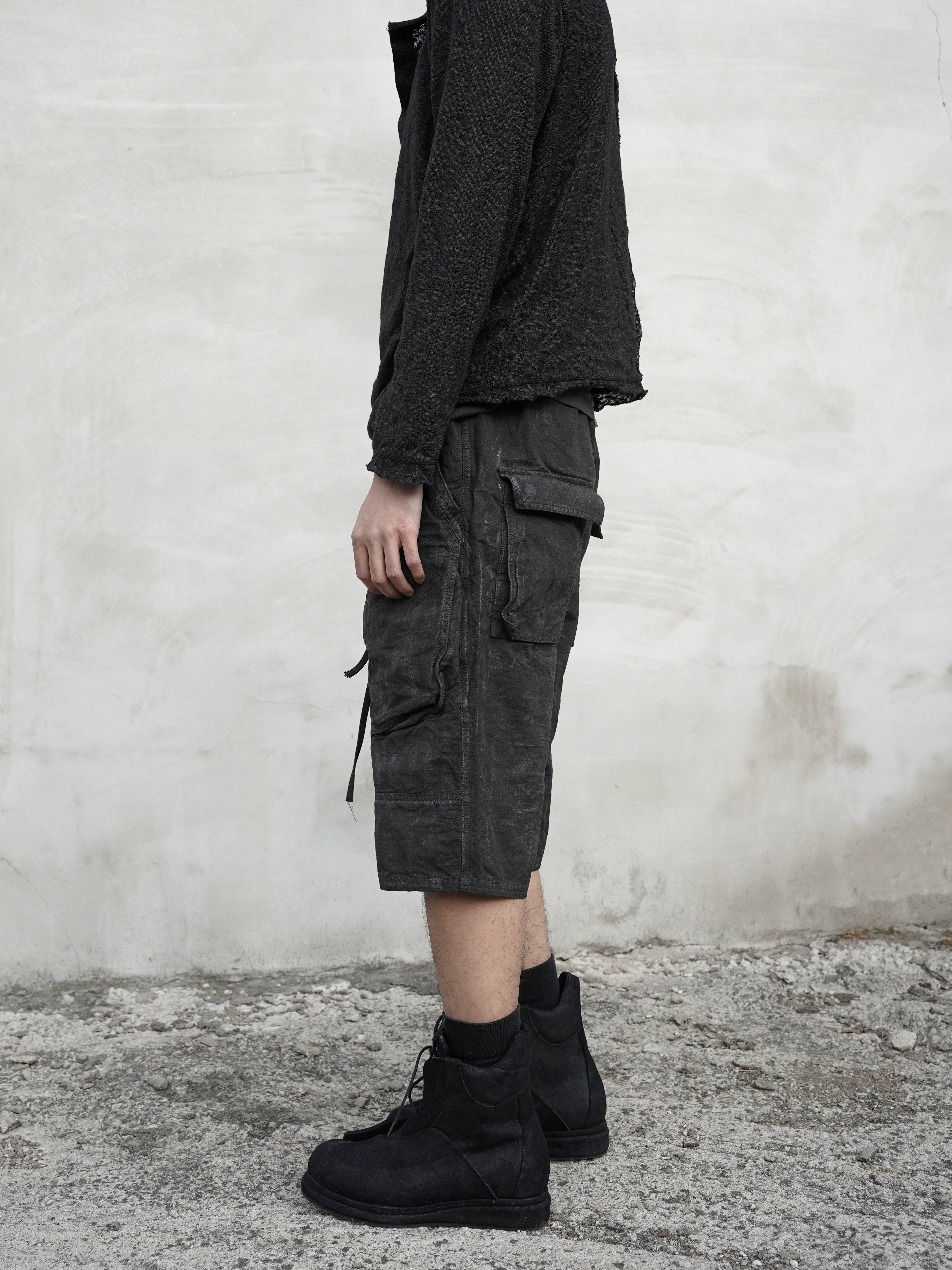 fatigue shorts / slab grey