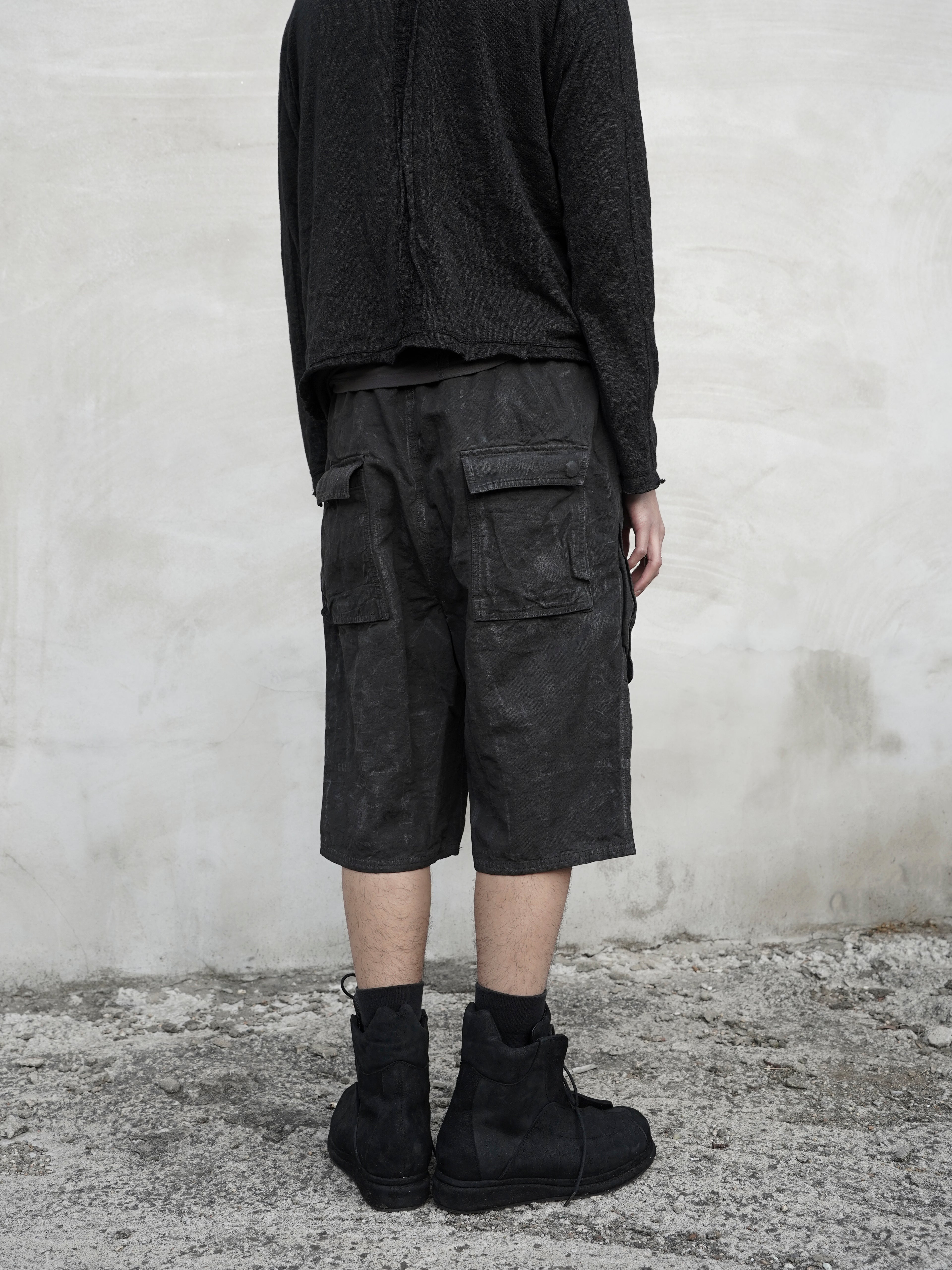 fatigue shorts / slab grey
