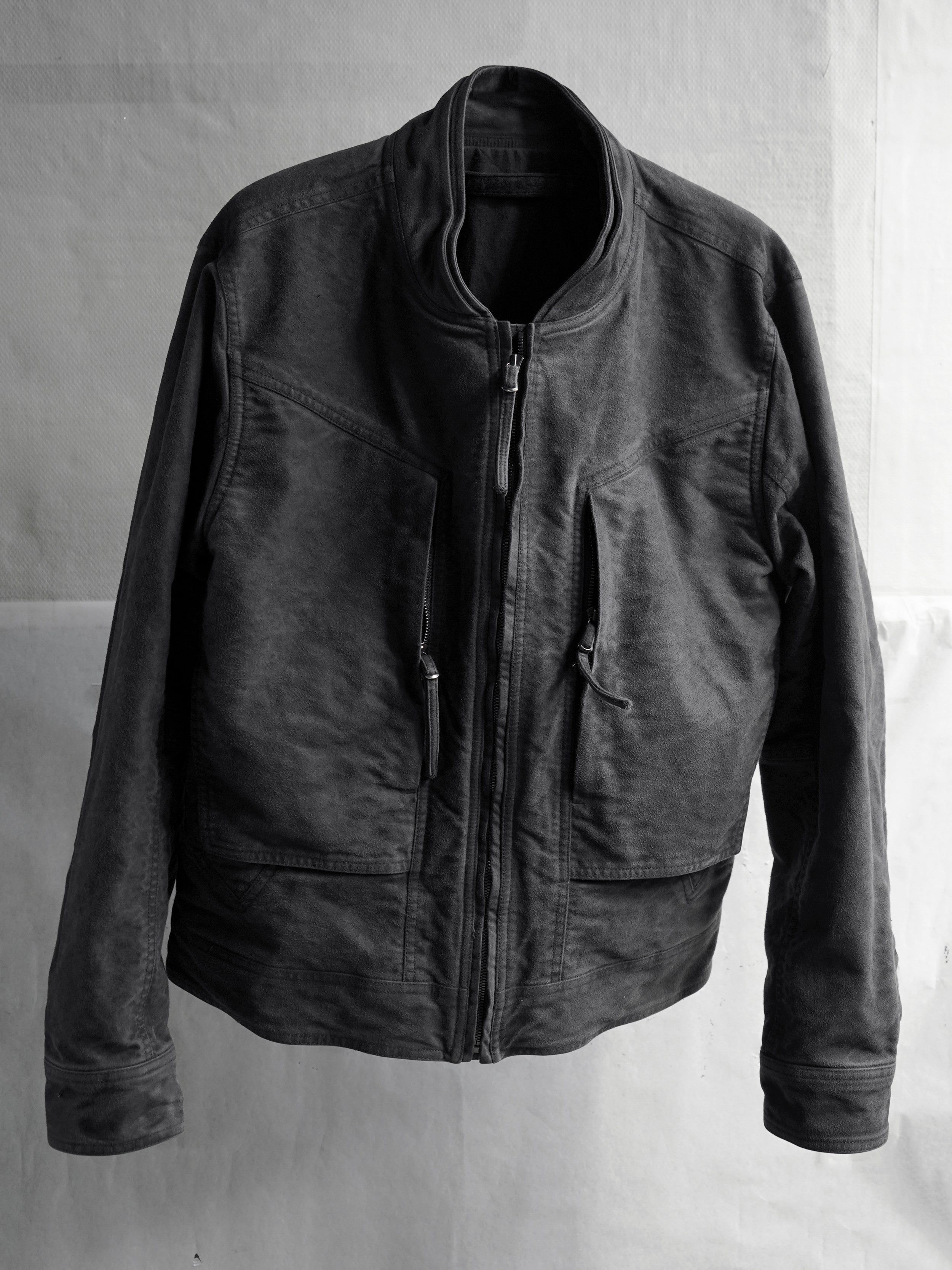 cargo bomber / slab grey (moleskin)