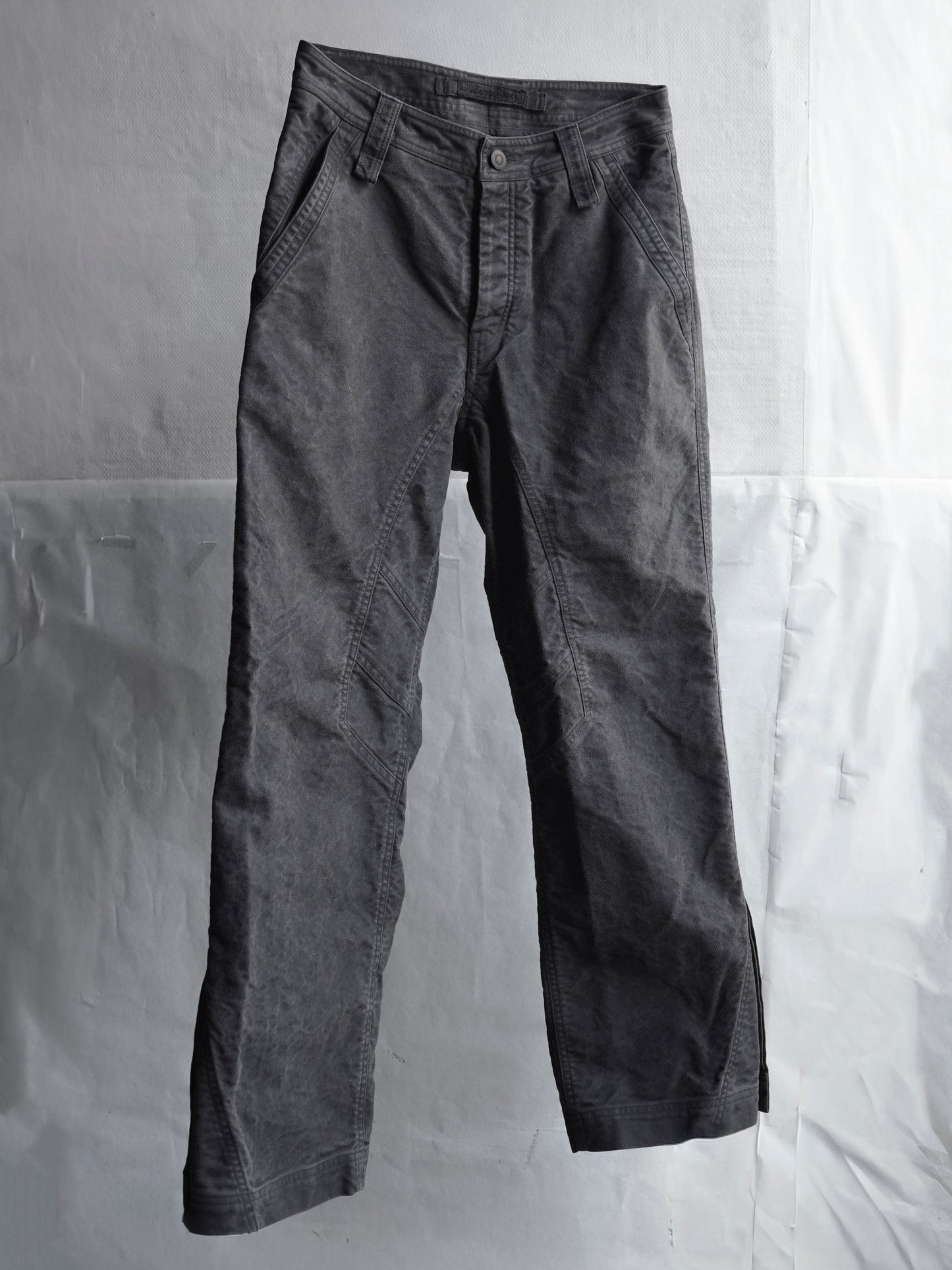 split trousers / slab grey (moleskin)