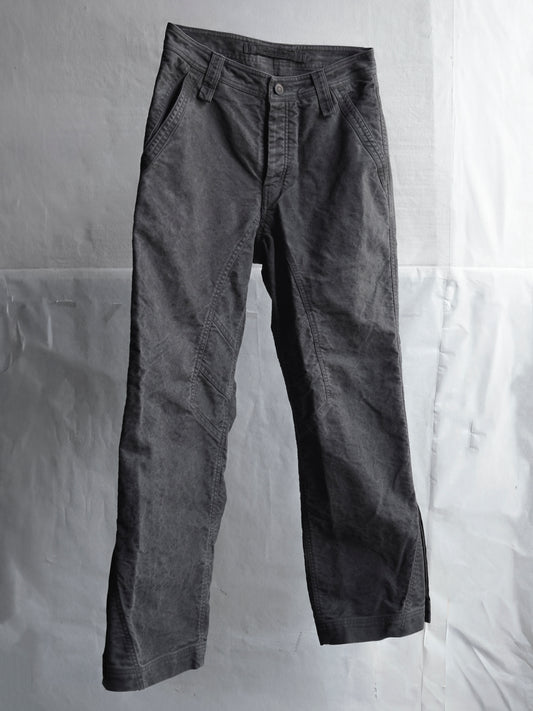 split trousers / slab grey (moleskin)
