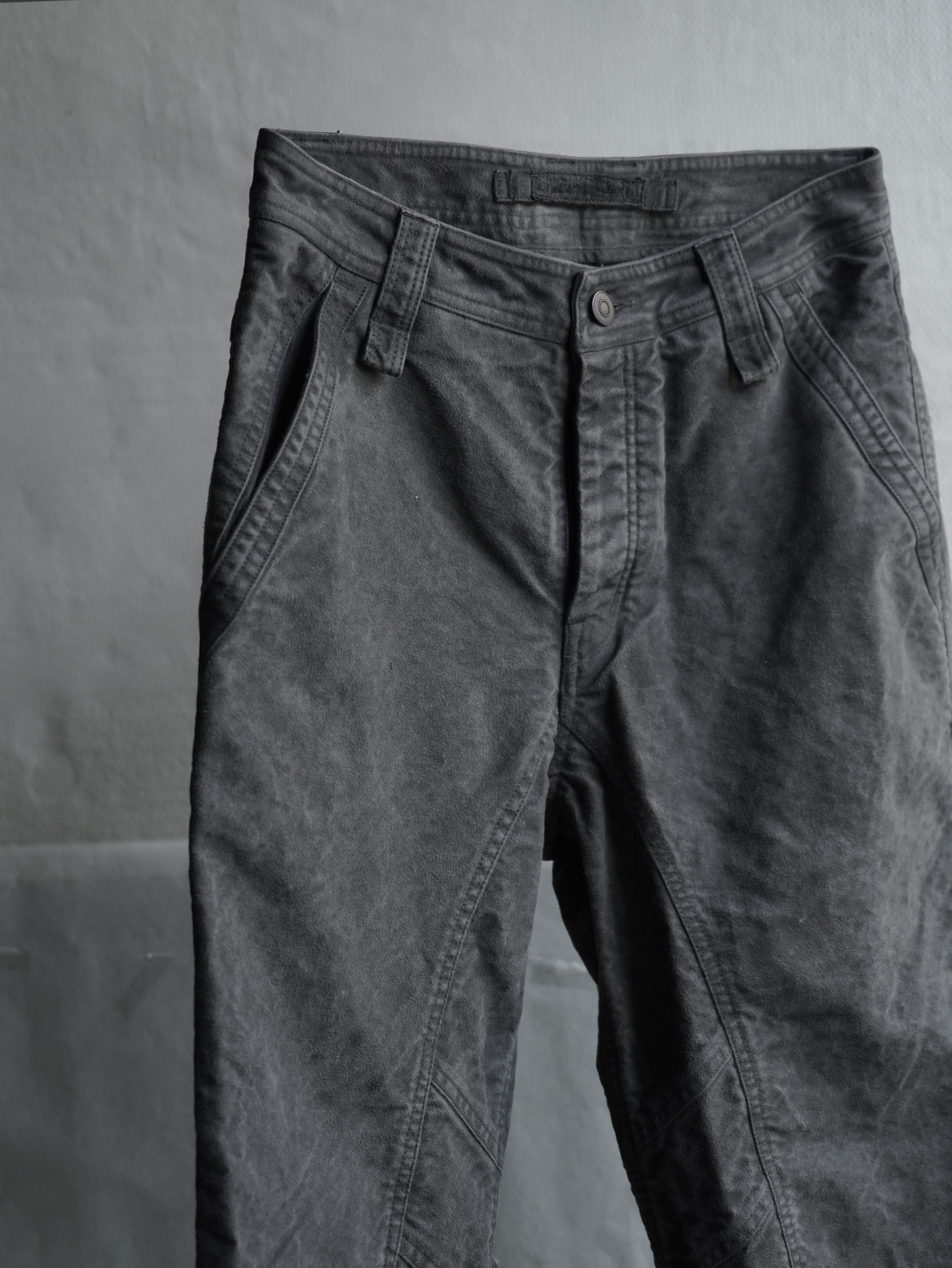 split trousers / slab grey (moleskin)