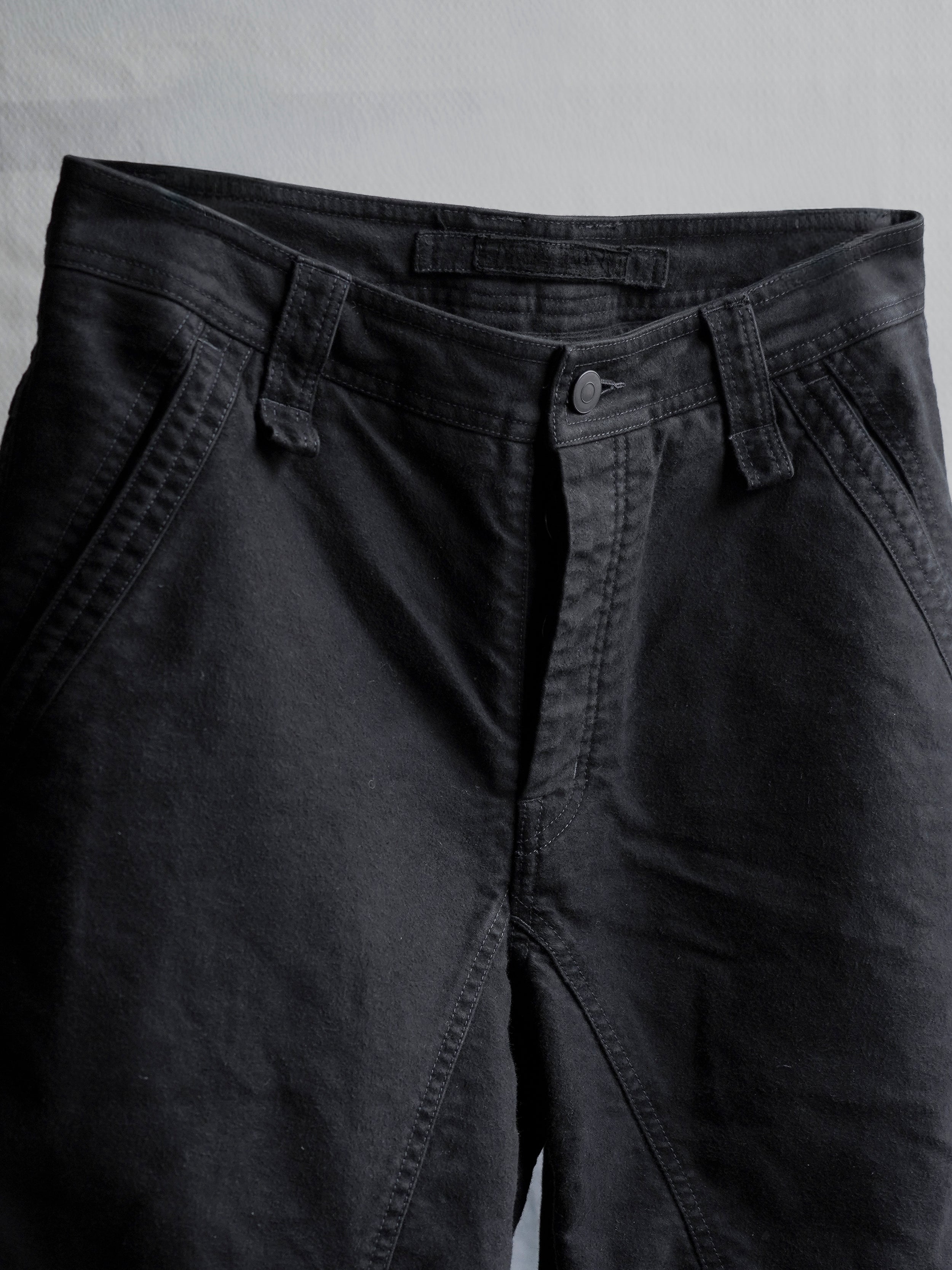 split trousers / black (moleskin)