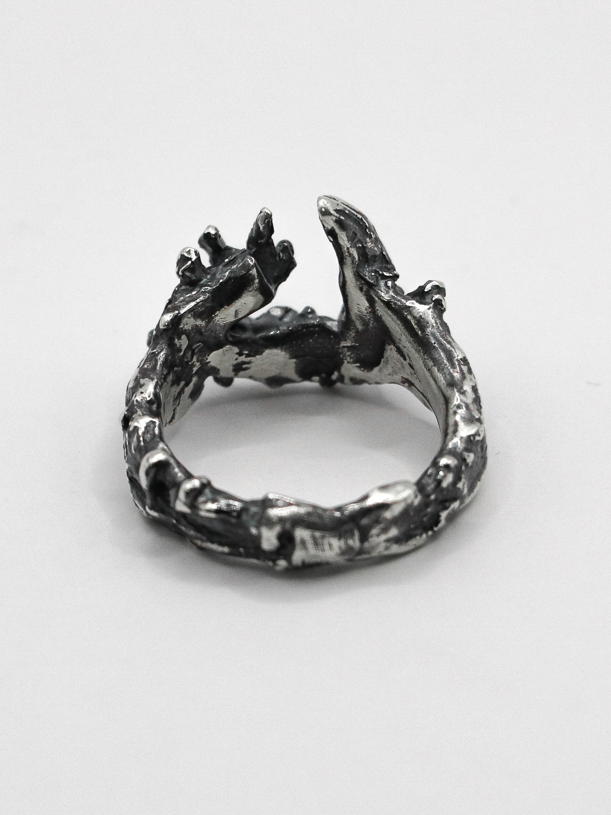 tusk ring / 925 silver