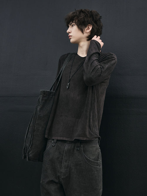 bamboo longsleeve / gallnut ink