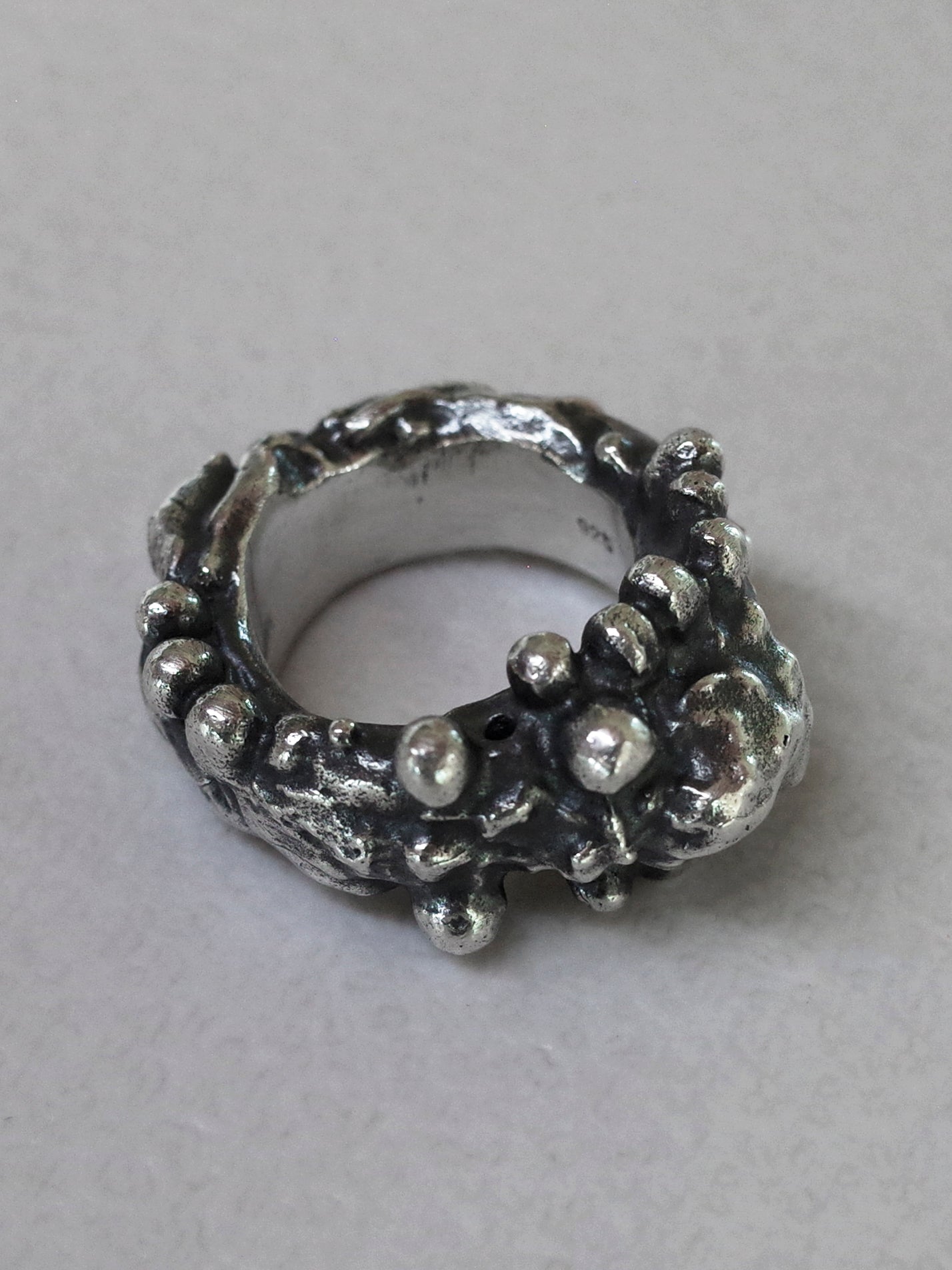 bubble ring / 925 silver