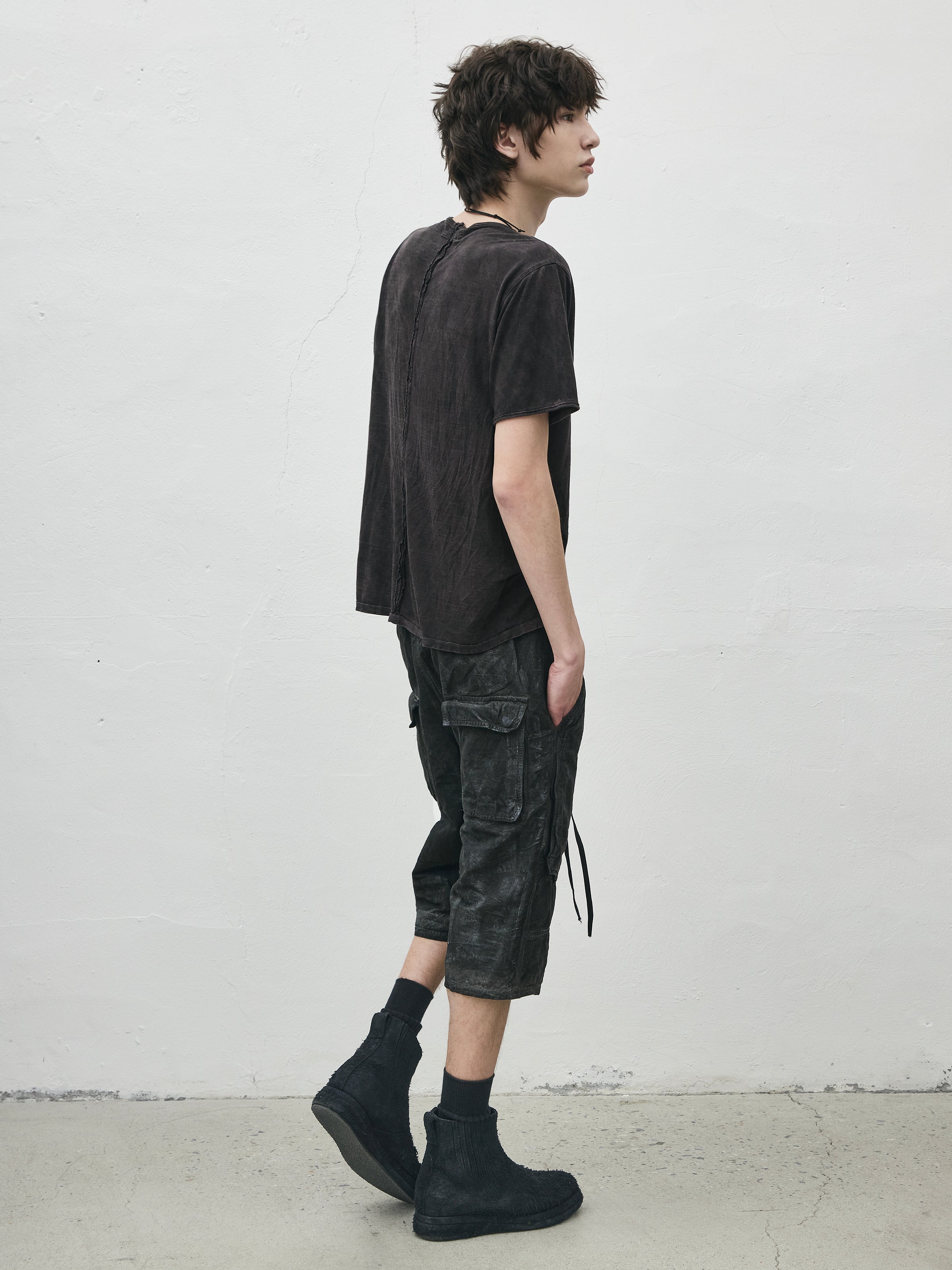 fatigue shorts / slab grey