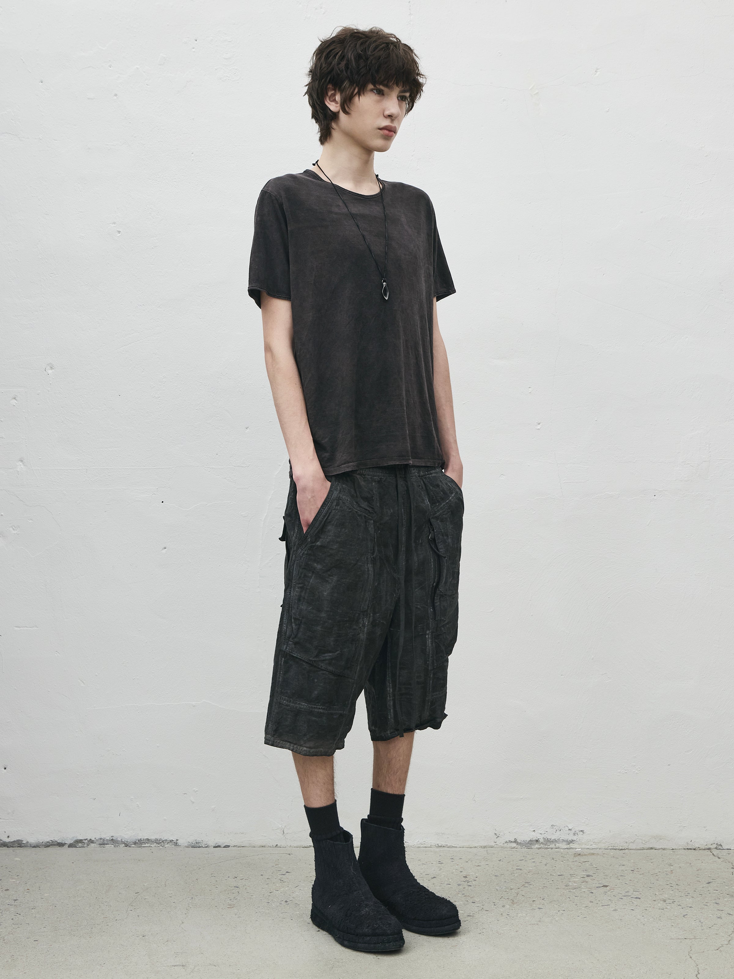 fatigue shorts / slab grey