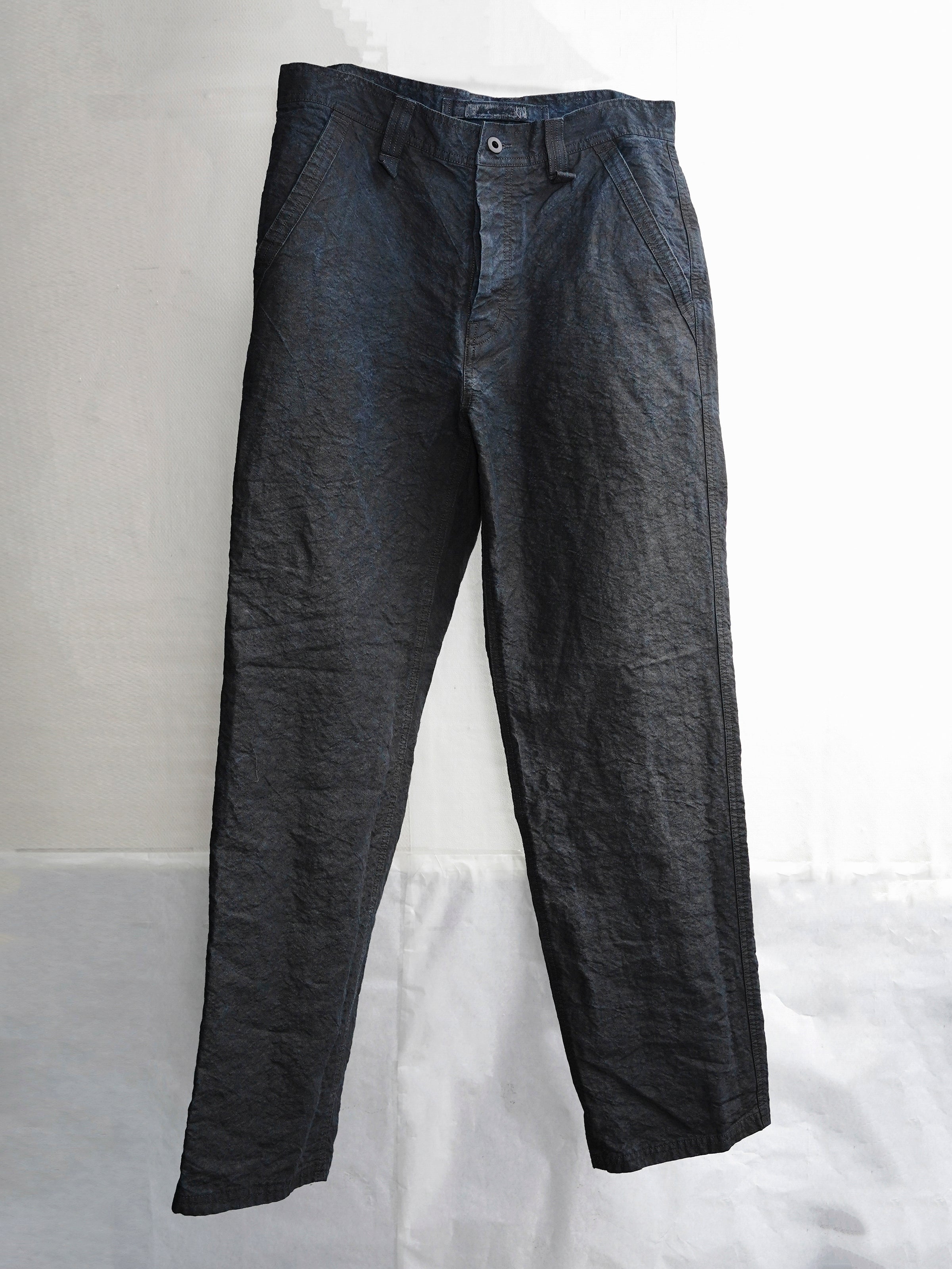 base trousers (binchō-tan) / indigo ink
