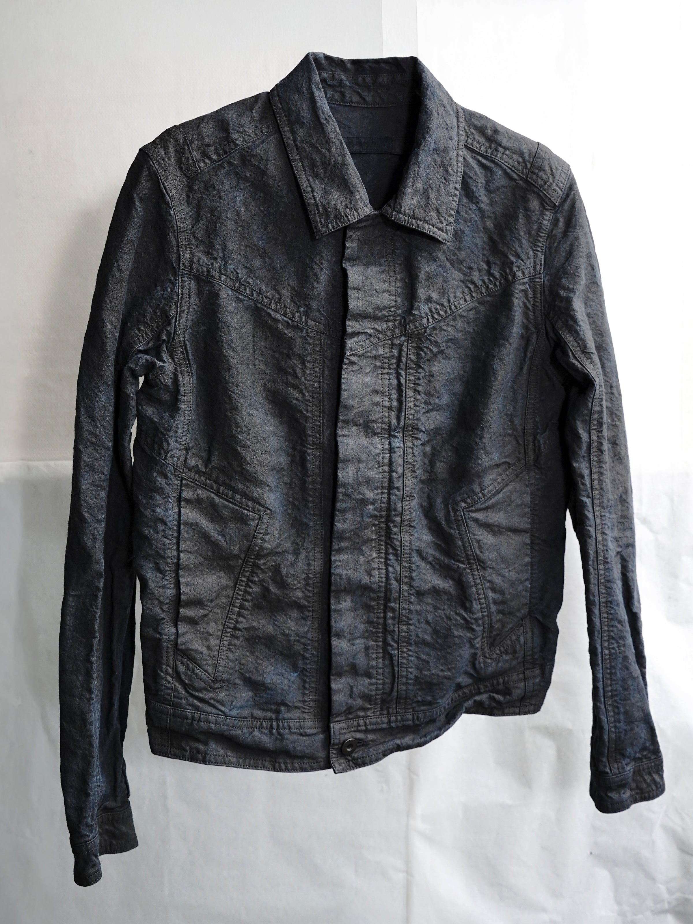 trucker jacket (binchō-tan) / indigo ink
