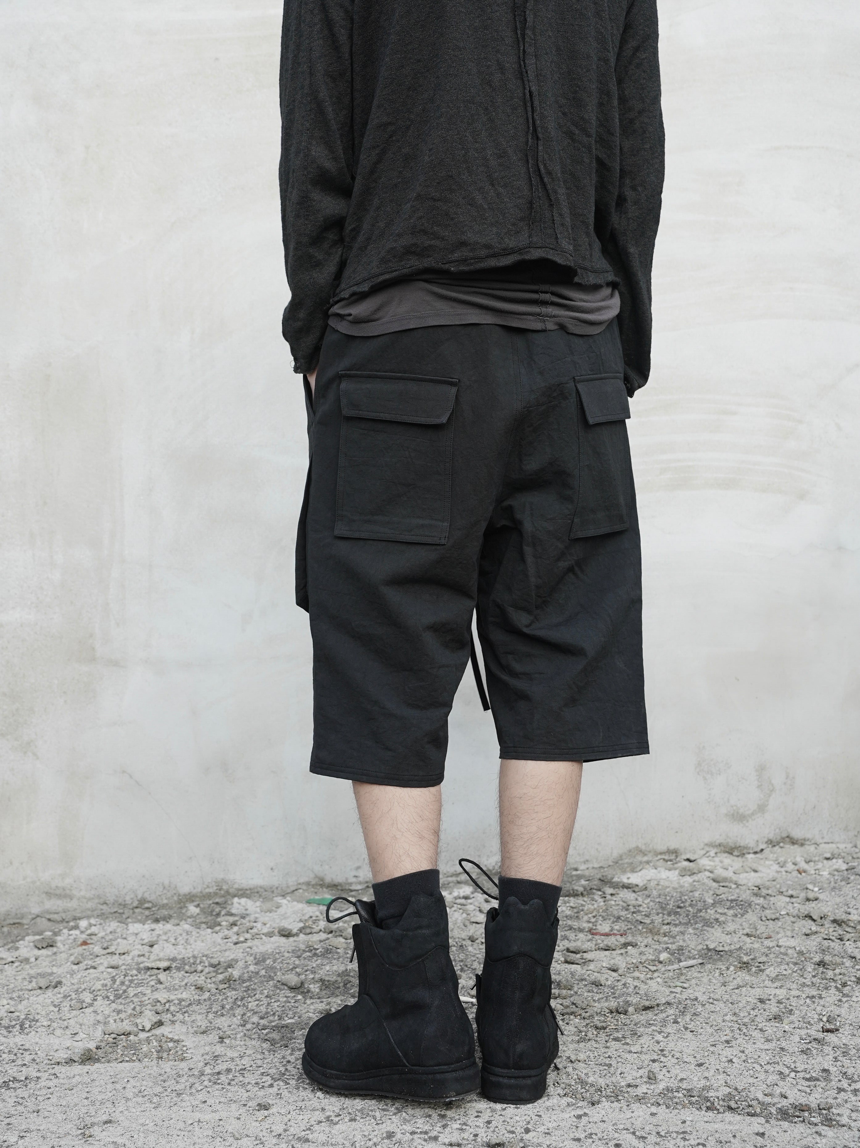 fatigue shorts / black