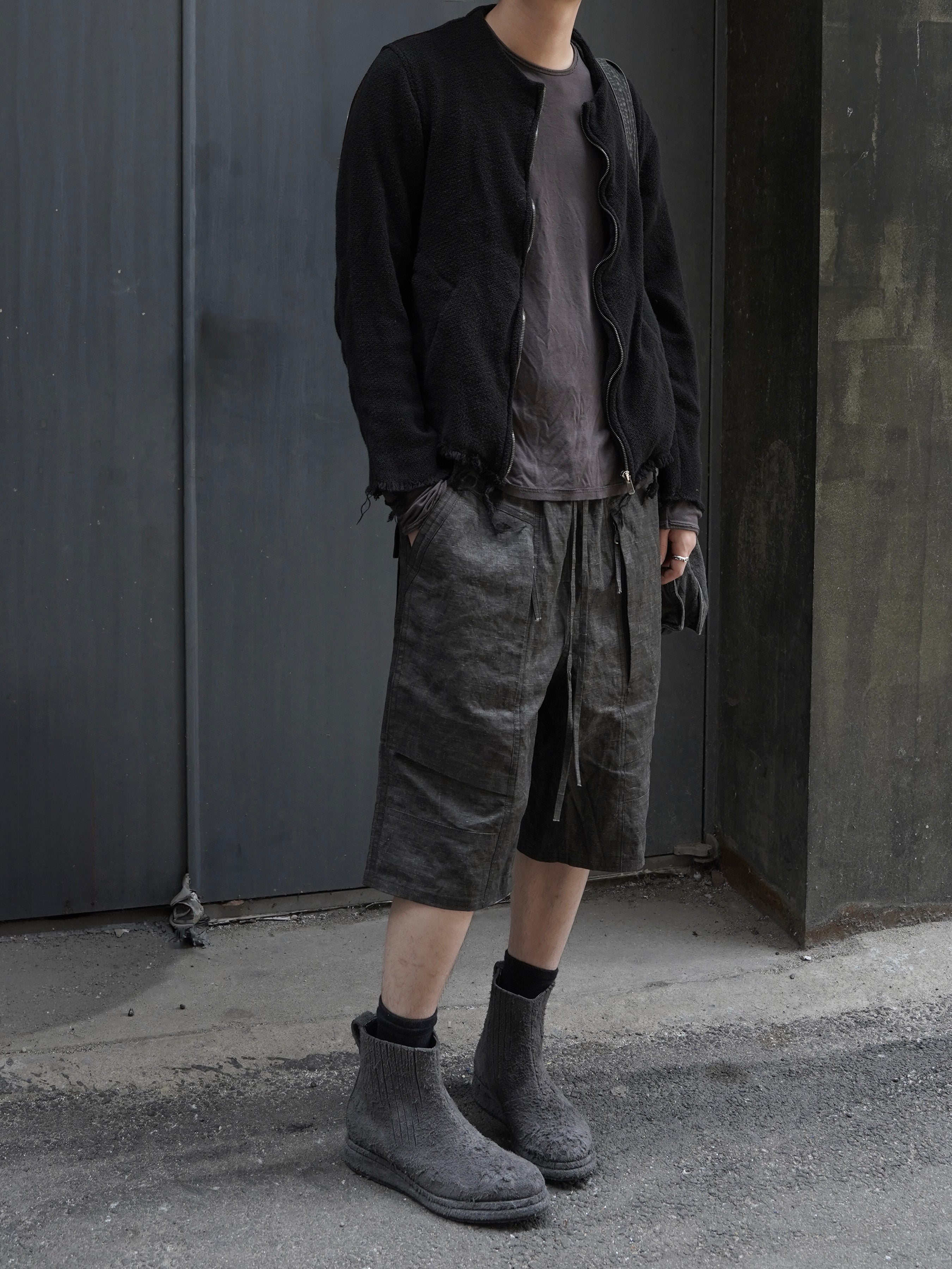 front neck jacket / karami-ori