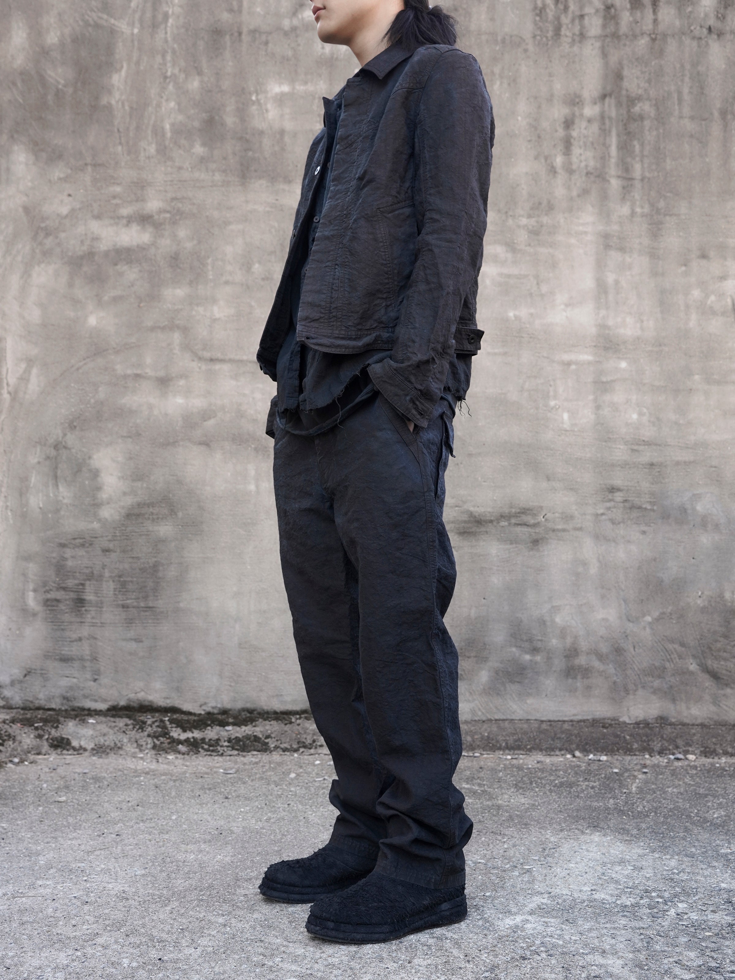 base trousers (binchō-tan) / indigo ink