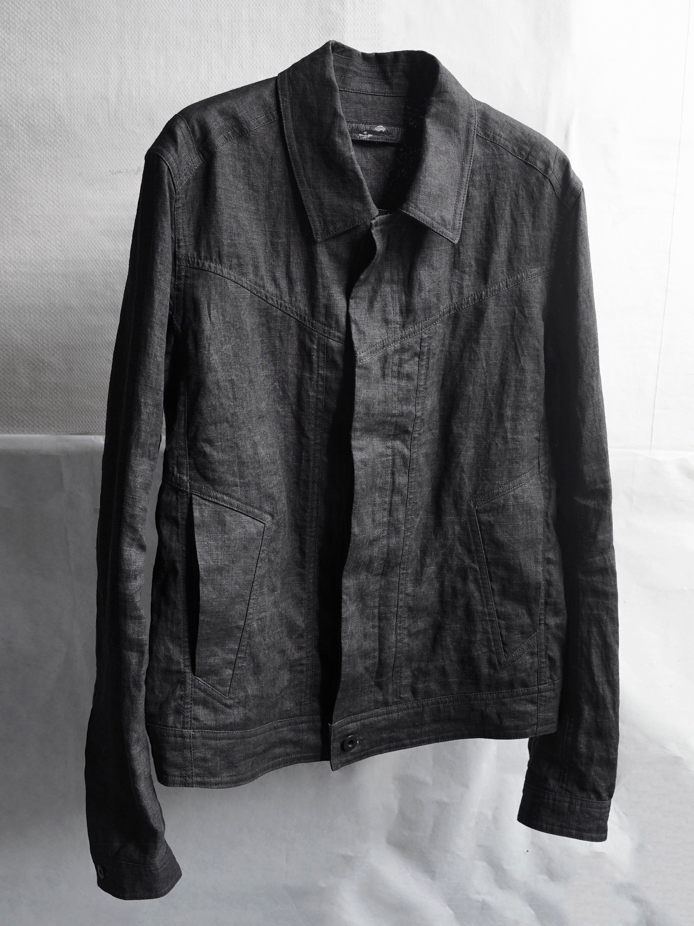 trucker jacket / ink coat