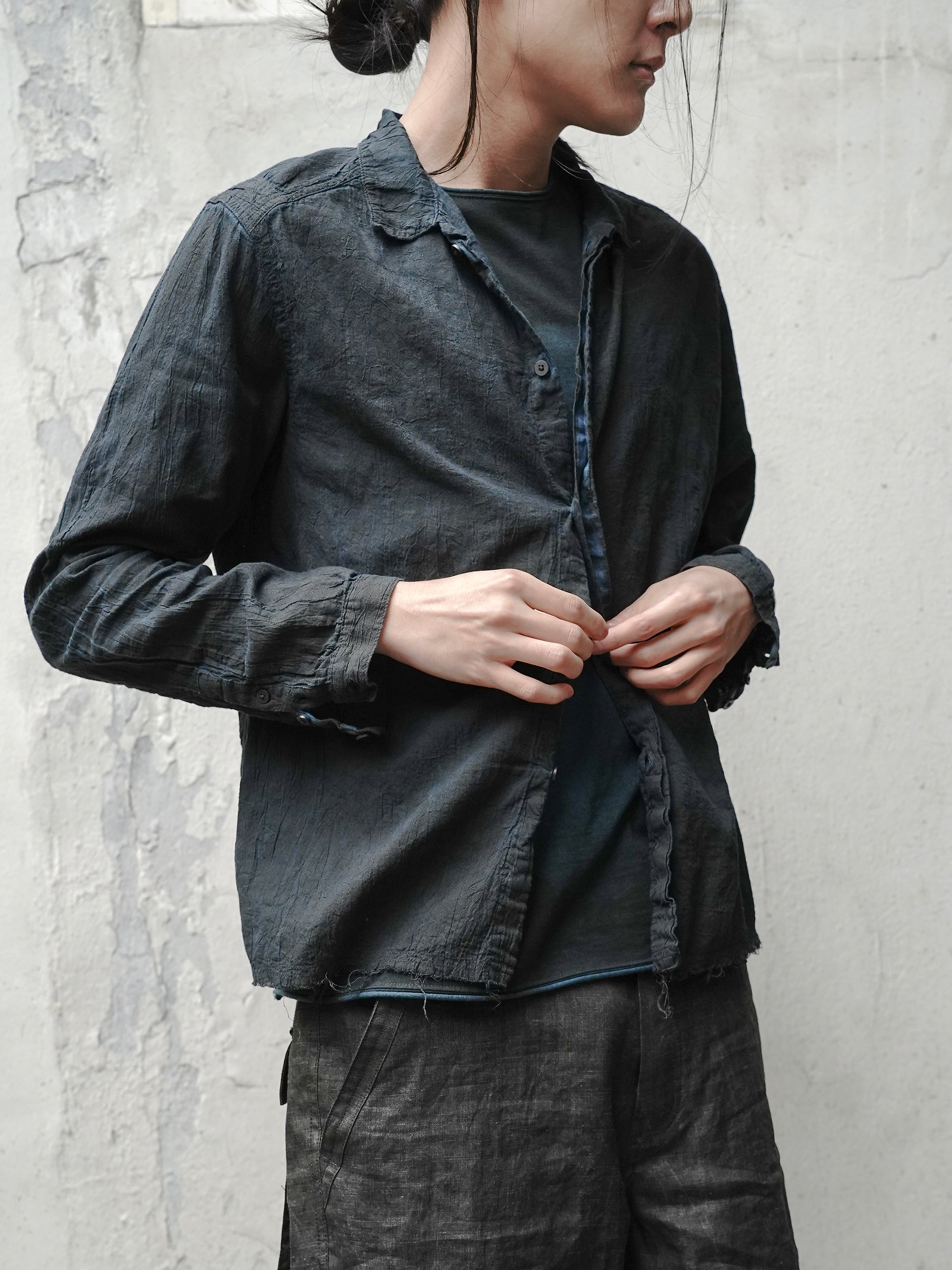 kara shirt / indigo ink