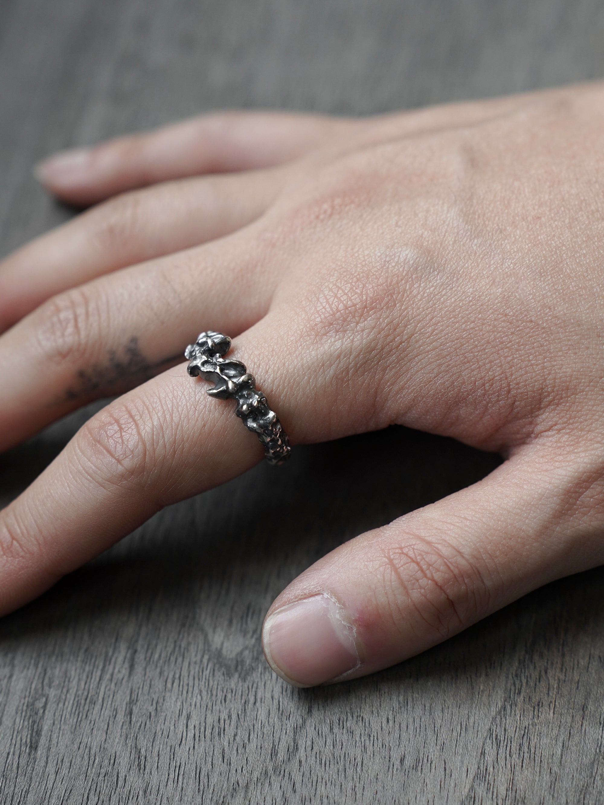 saw ring / 925 silver