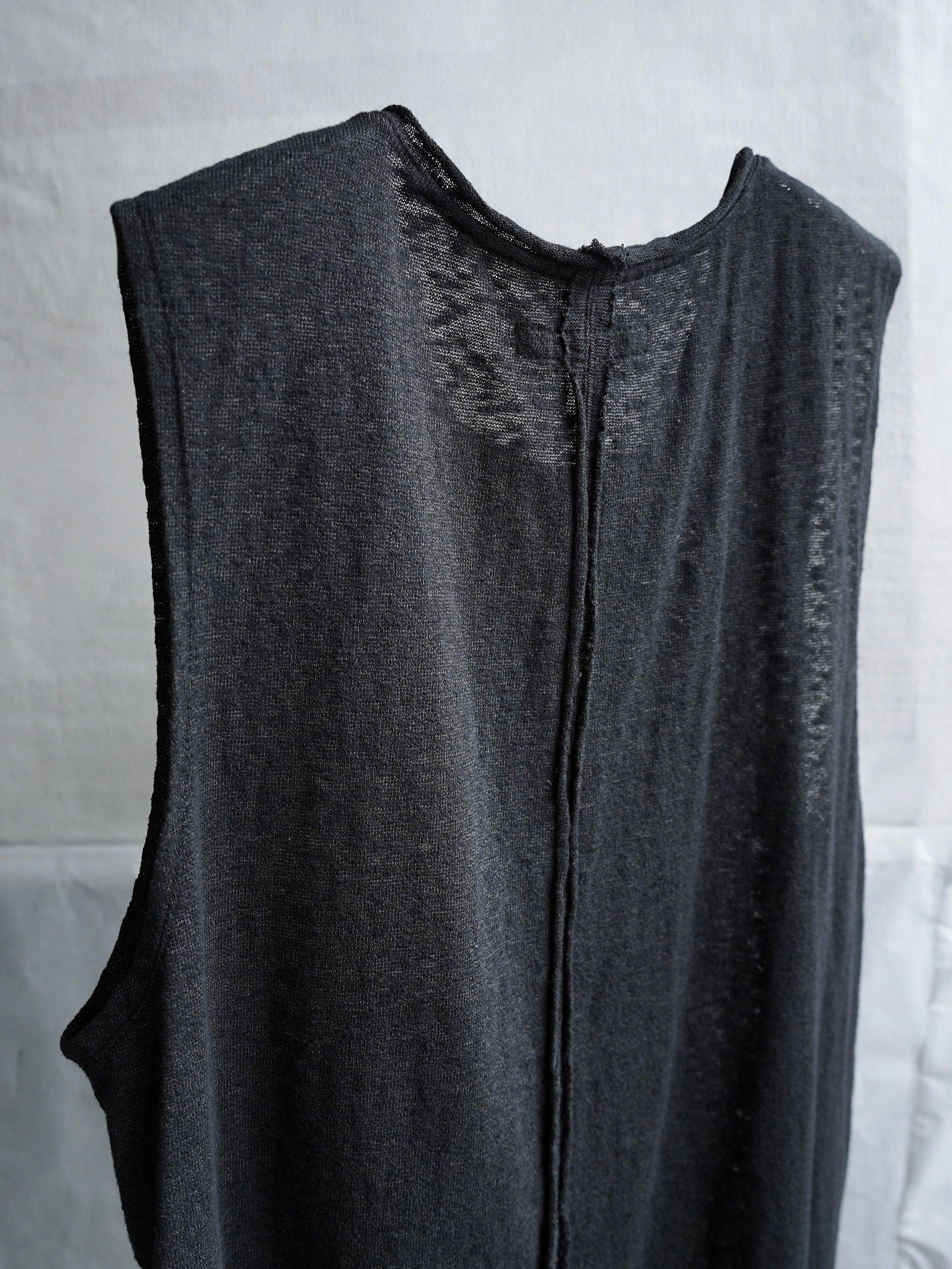 double neck tank / black (cobweb)